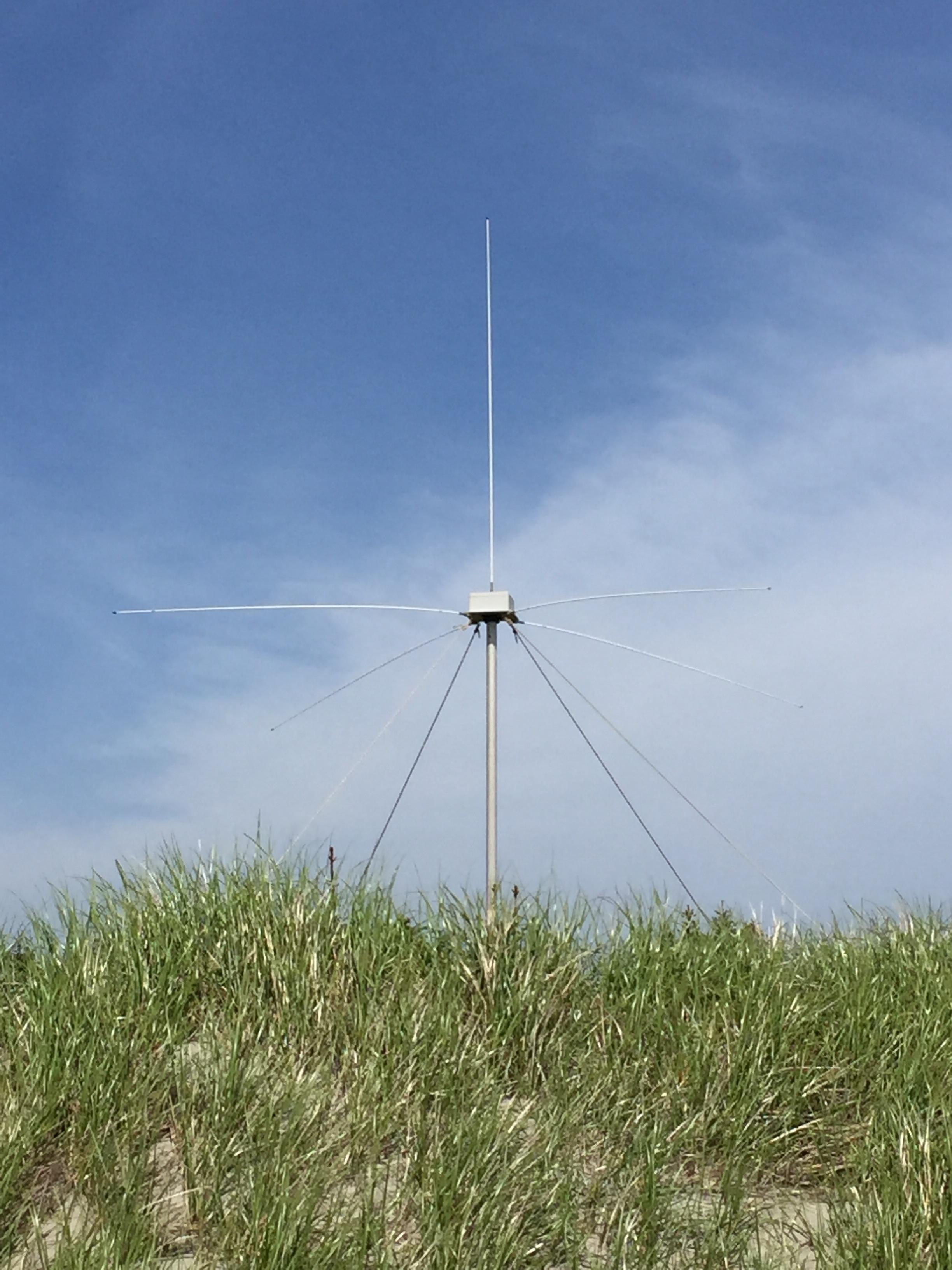 What is this antenna? 18' tall. 1 vertical Fiberglass whip antenna