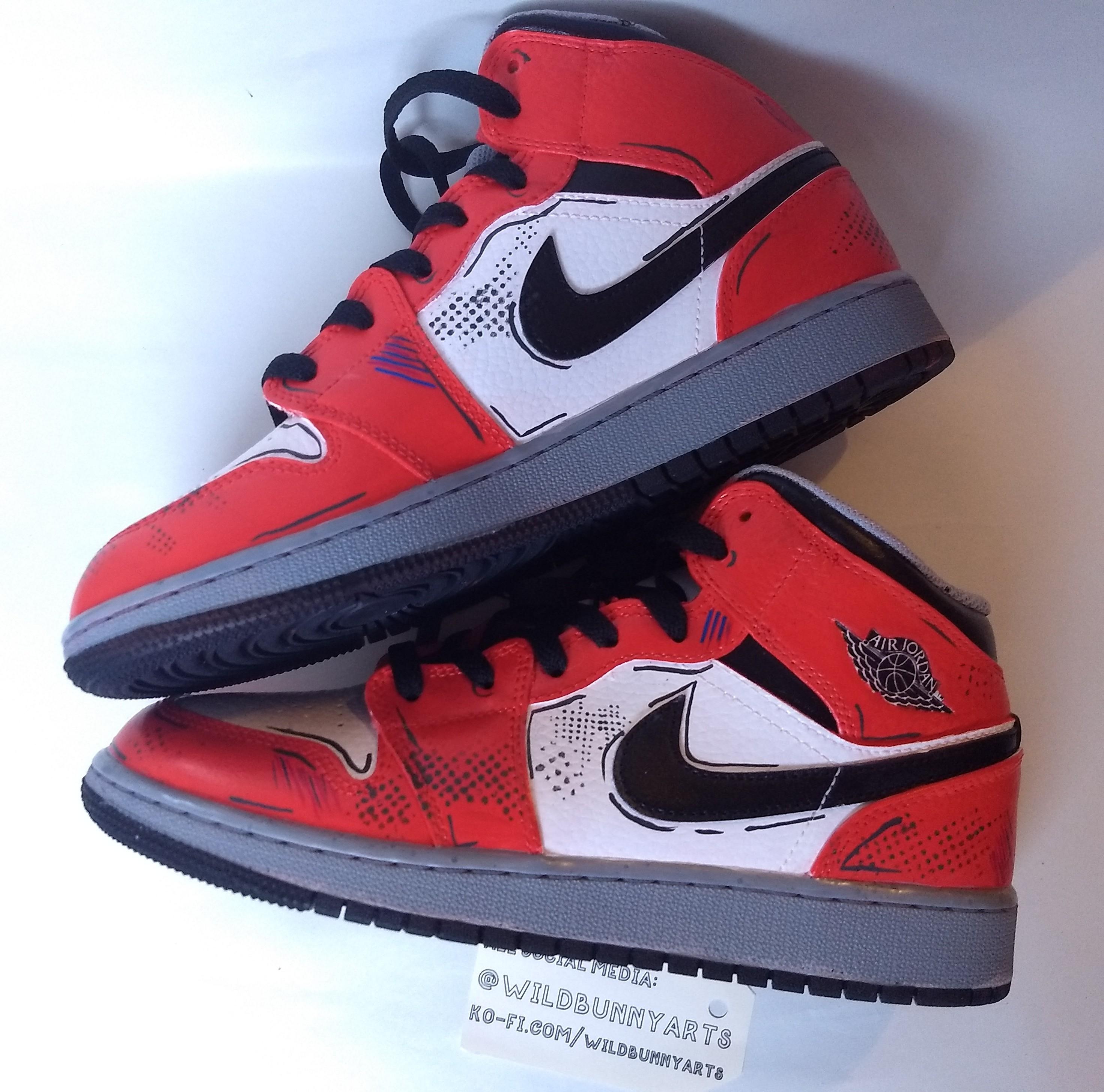 Custom af1 inspired by the spider verse film. I watched the film and