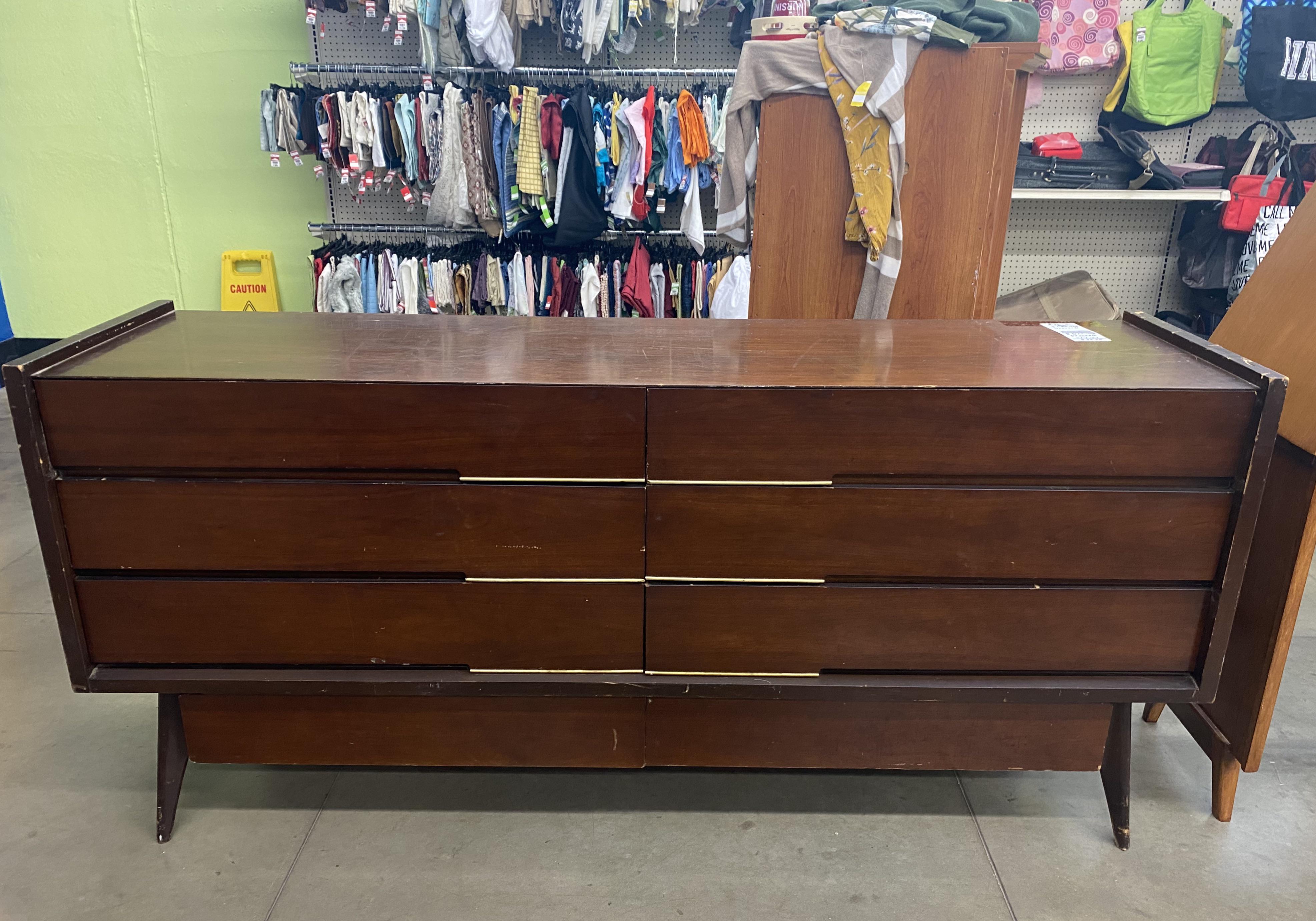 I found this Hoke Wood lowboy dresser at goodwill for 80. Time for the