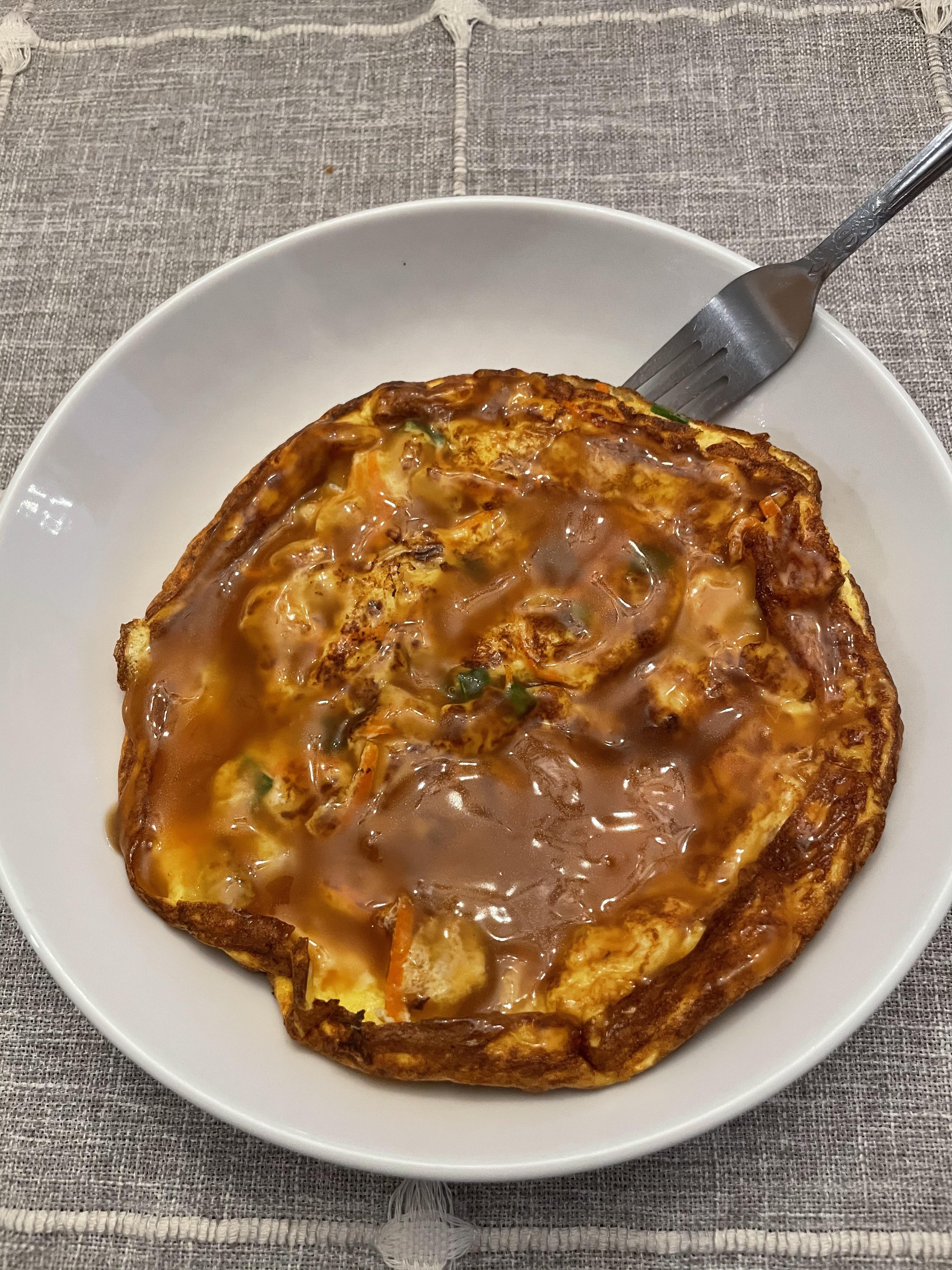 And made Egg Foo Young. The gravy really adds a lot of flavor. r