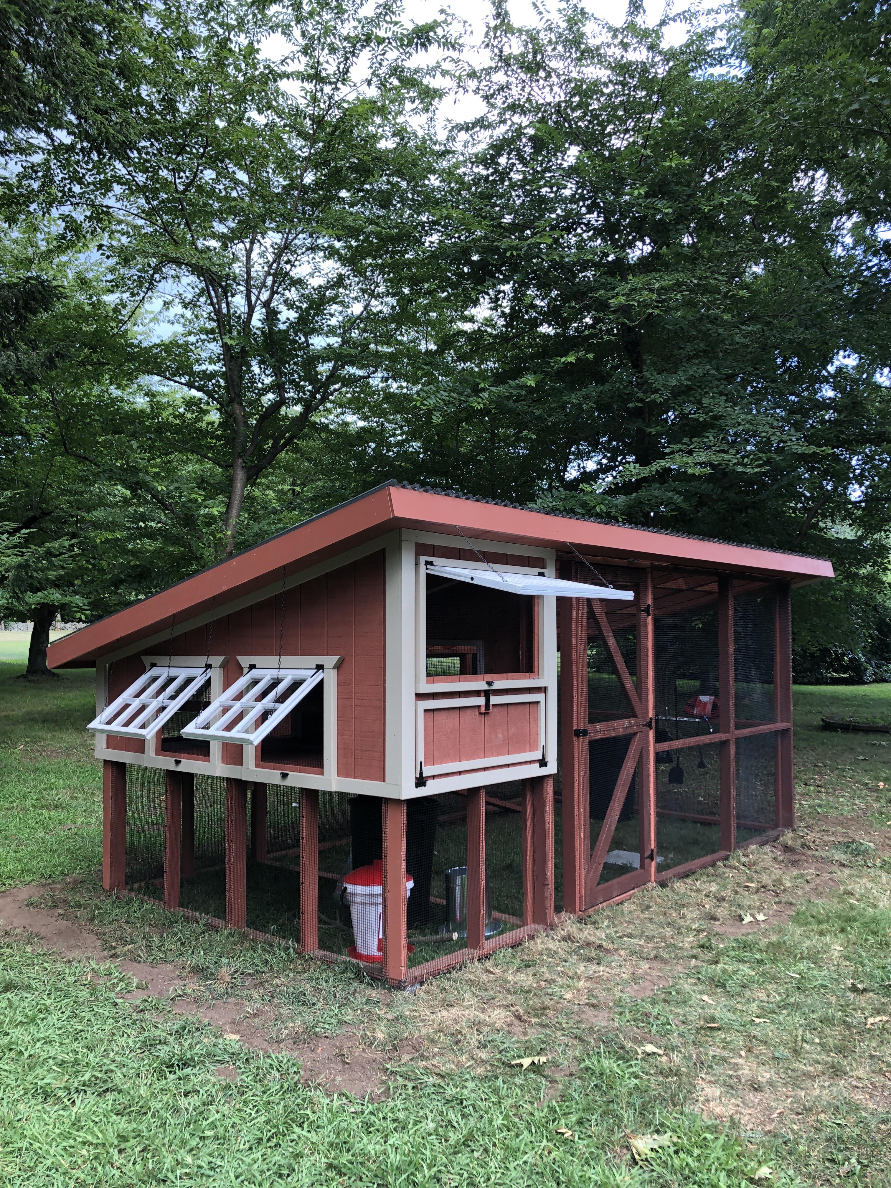 It’s not perfect, but I finally finished this modular chicken coop