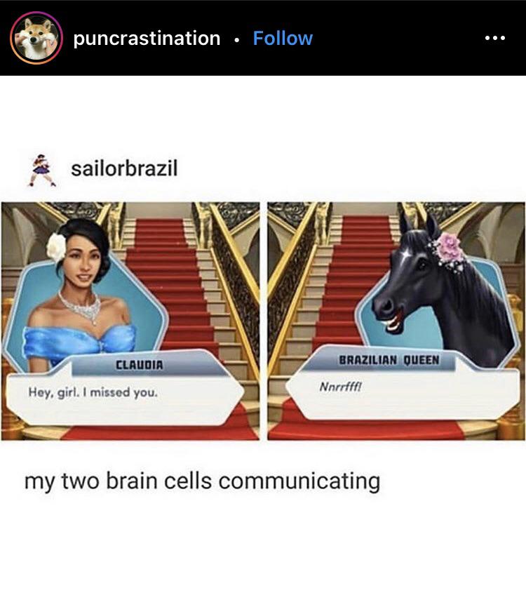 i did NOT expect to see choices on an ig meme page lmao. we’re