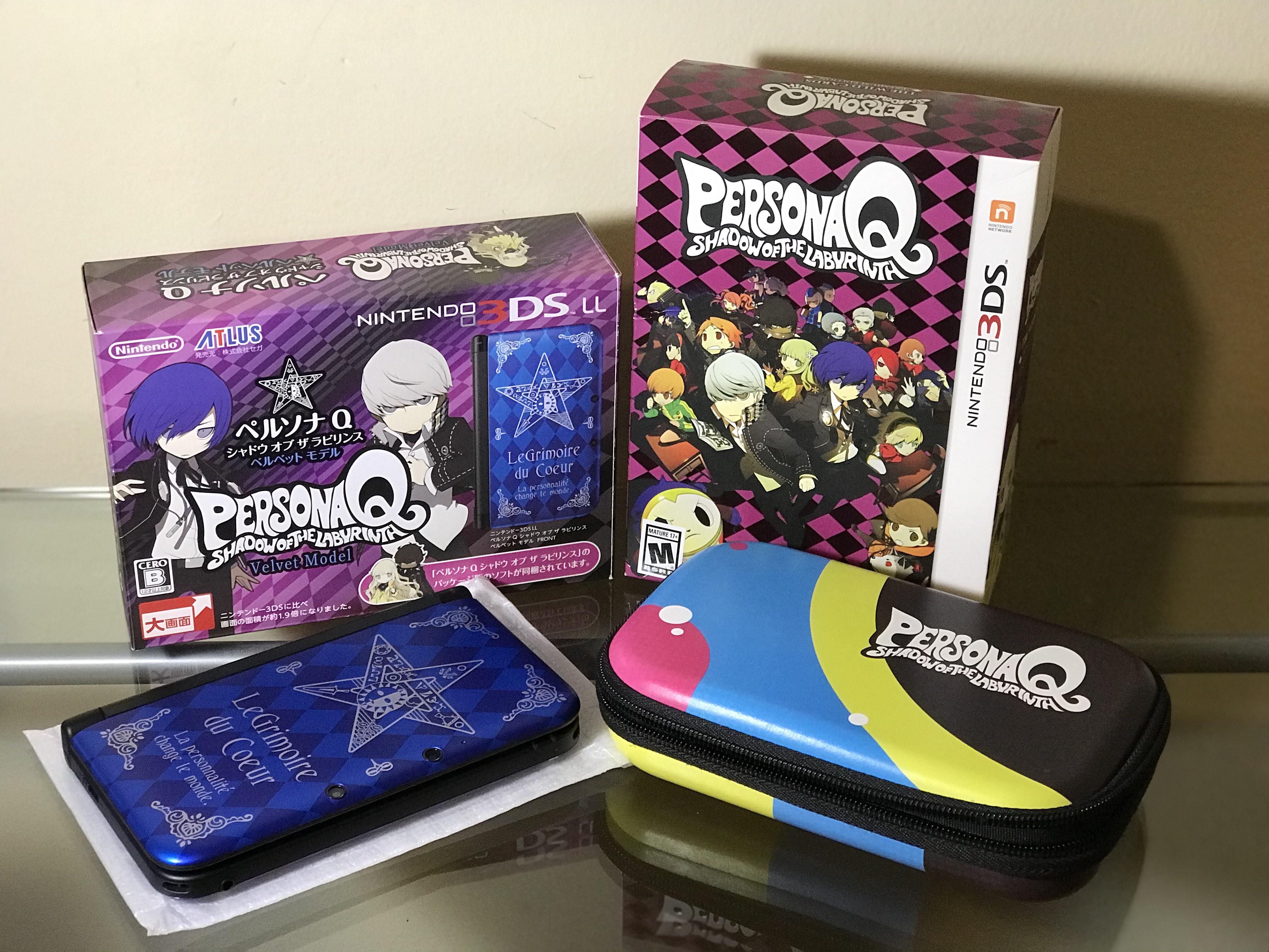 Finally got myself the beautiful Persona Q Nintendo 3DS XL Velvet Model