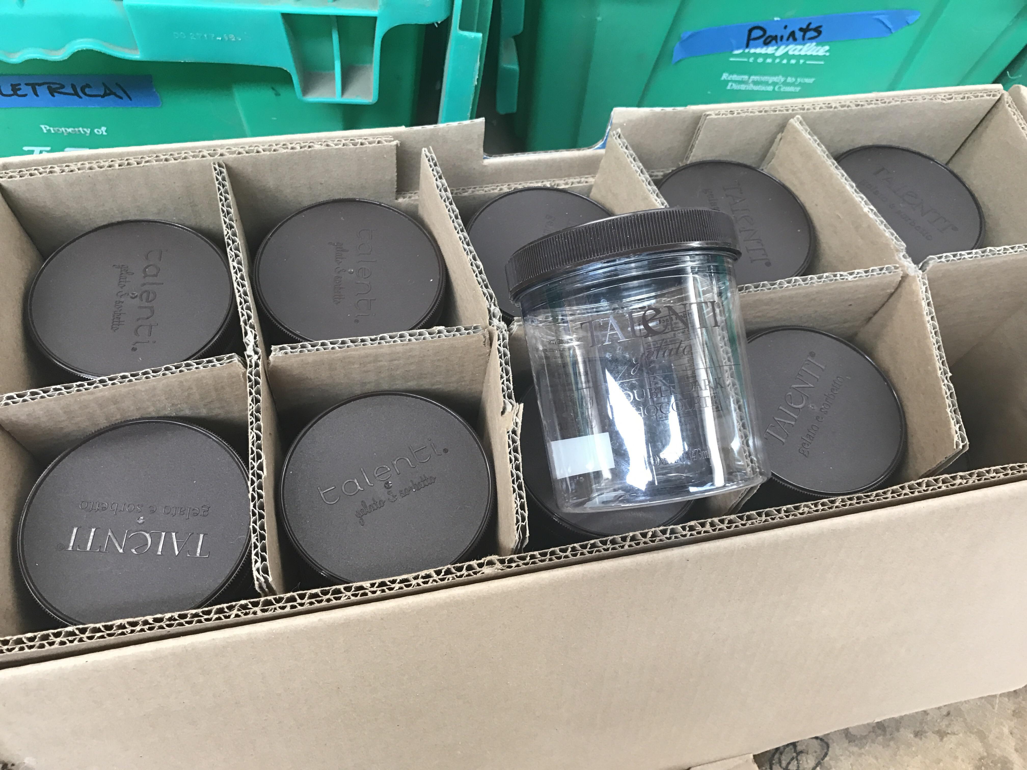 Box of unused Talenti jars came into work... r/Ultralight