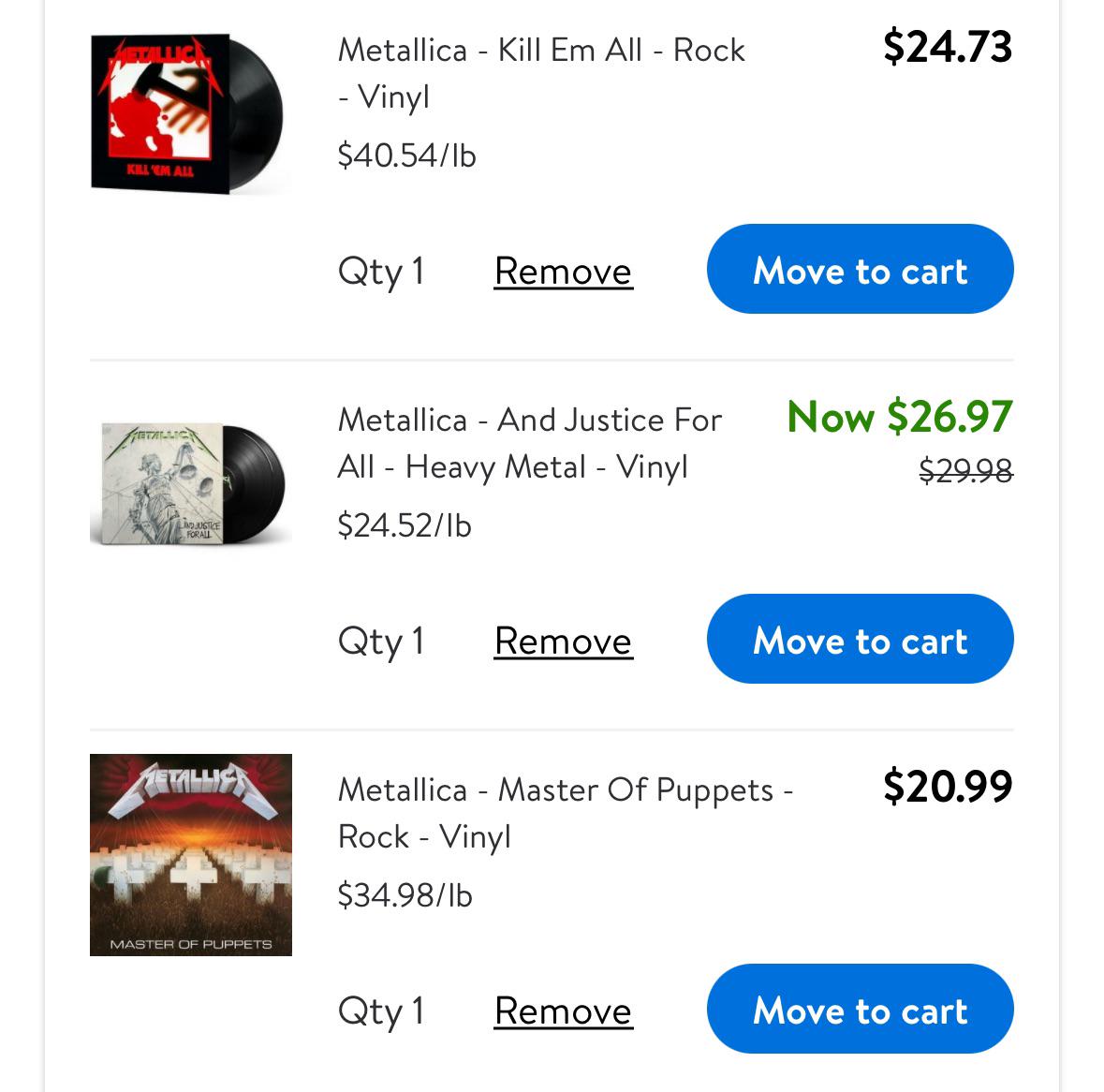 Kill Em All is the heaviest r/Metallica