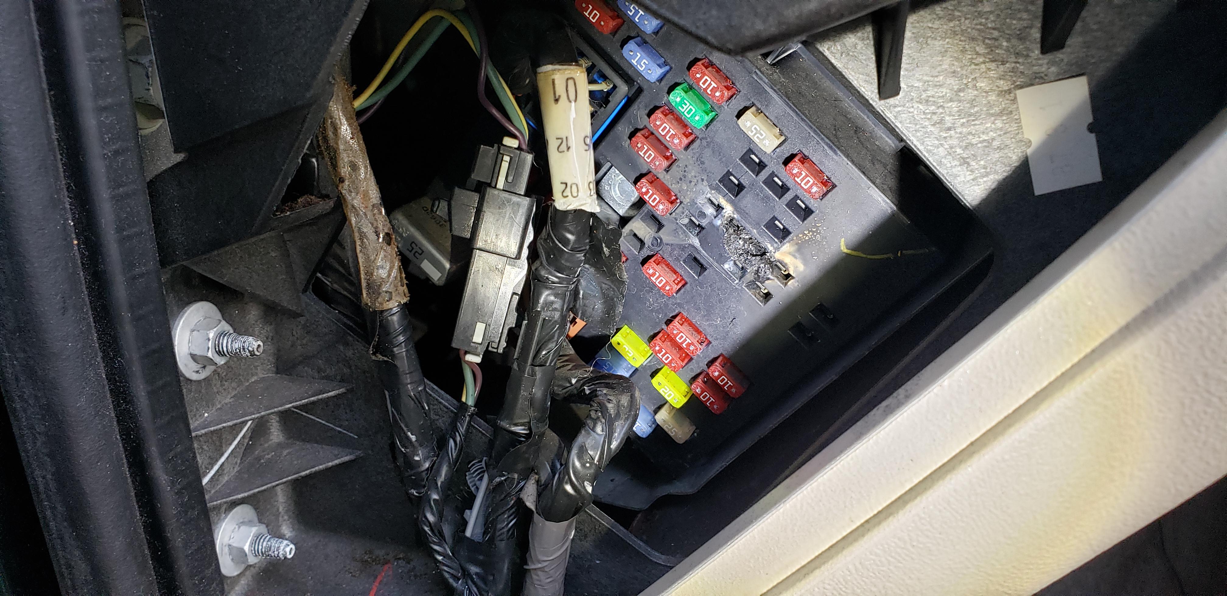 Burnt unlock relay. No rear power locks or liftgate actuator. Anyone