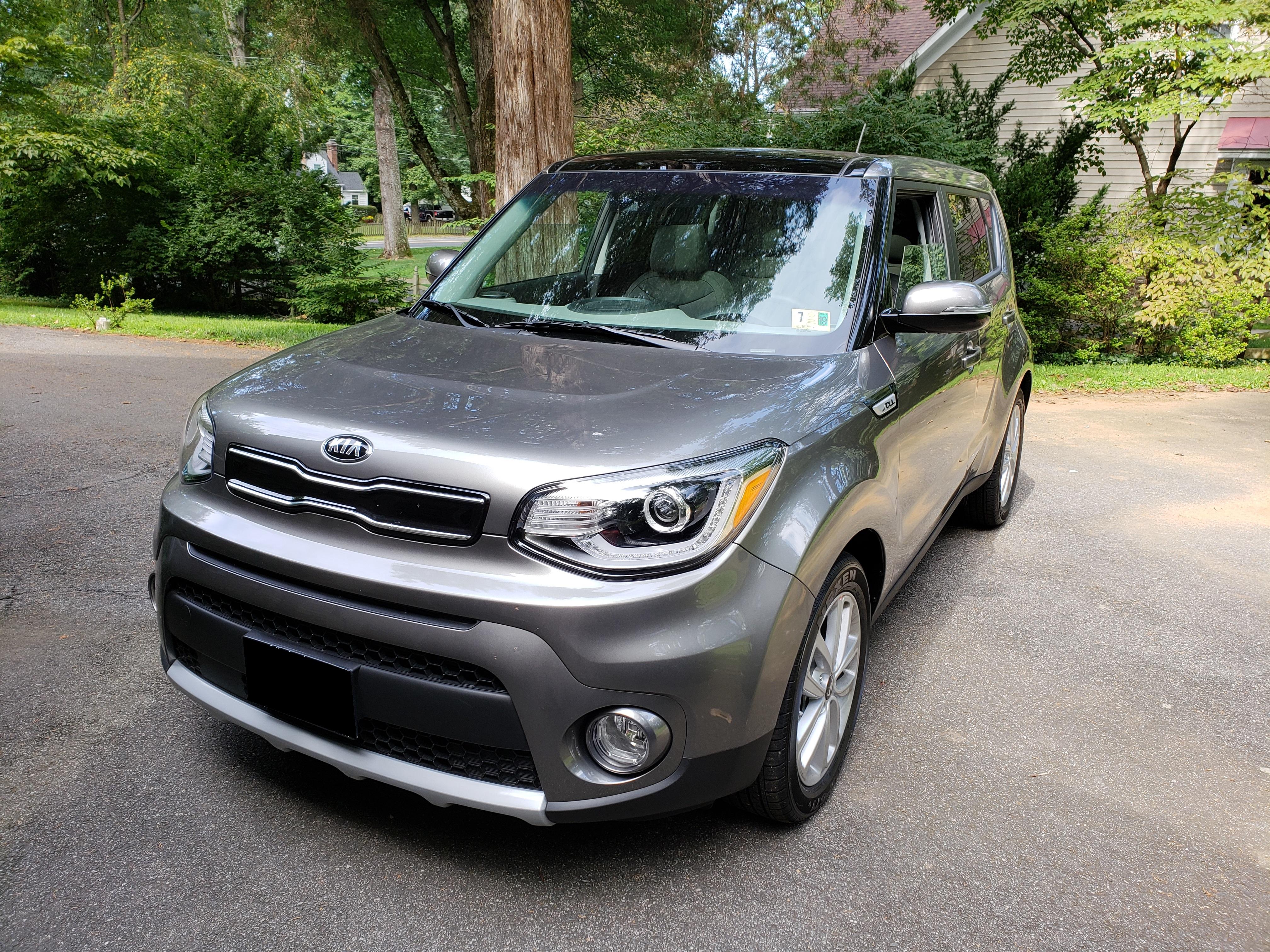 My new 2019 Soul +. Now complete with a spare tire. WTF, Kia, no stock