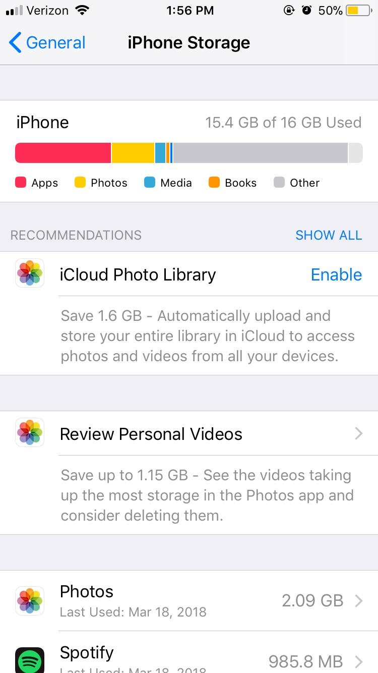 “Other” takes up almost half of the storage space on my phone r