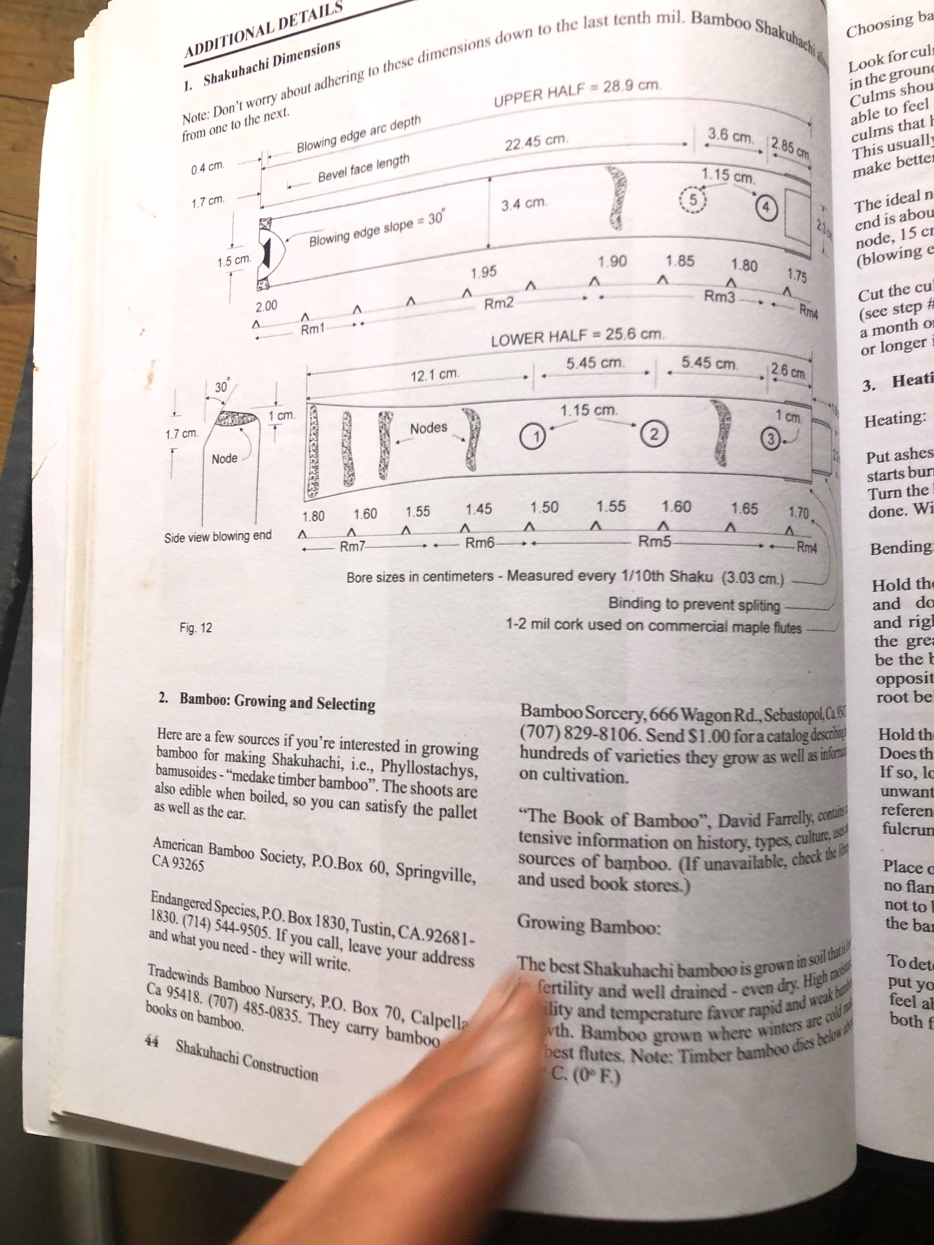Does anyone have hole spacing info on a 2.4? r/shakuhachi