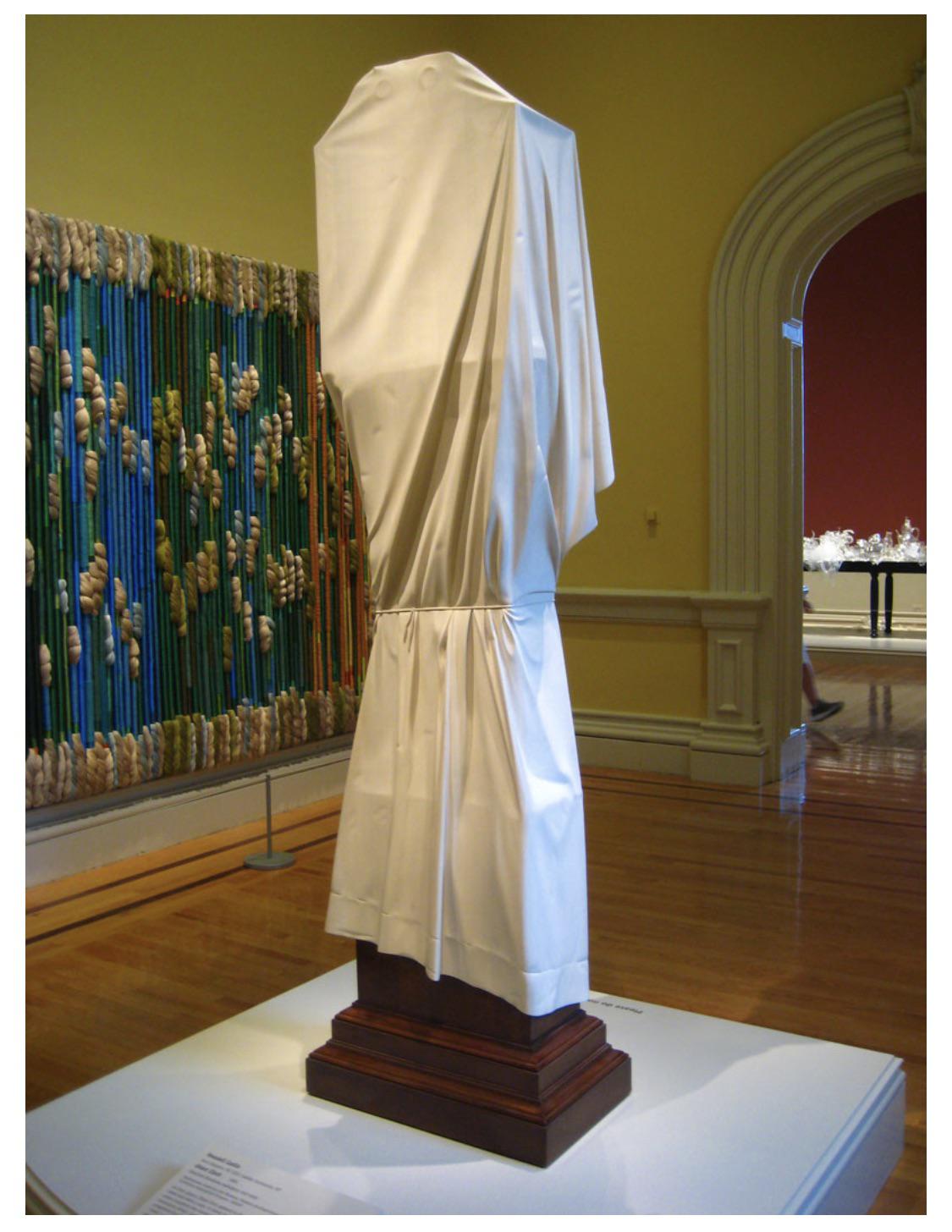 “Ghost Clock” by Wendell Castle made entirely of Wood. Renwick Museum