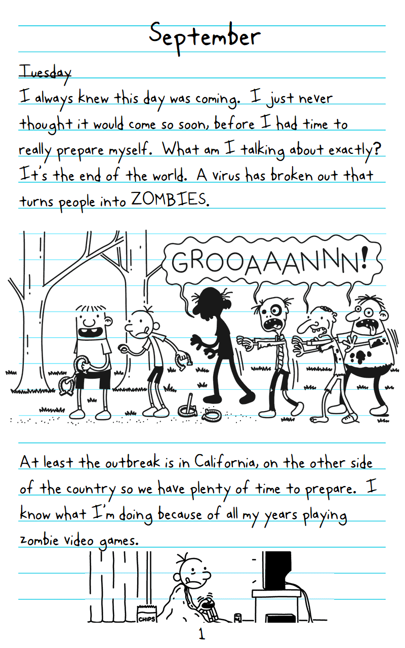 Greg Heffley and the Zombie Apocalypse (PAGE 1) r/LodedDiper
