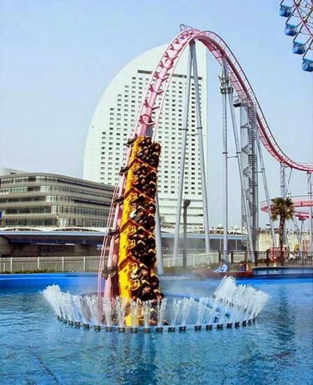 The "Vanish" Roller Coaster is a oneofakind roller coaster at Cosmo
