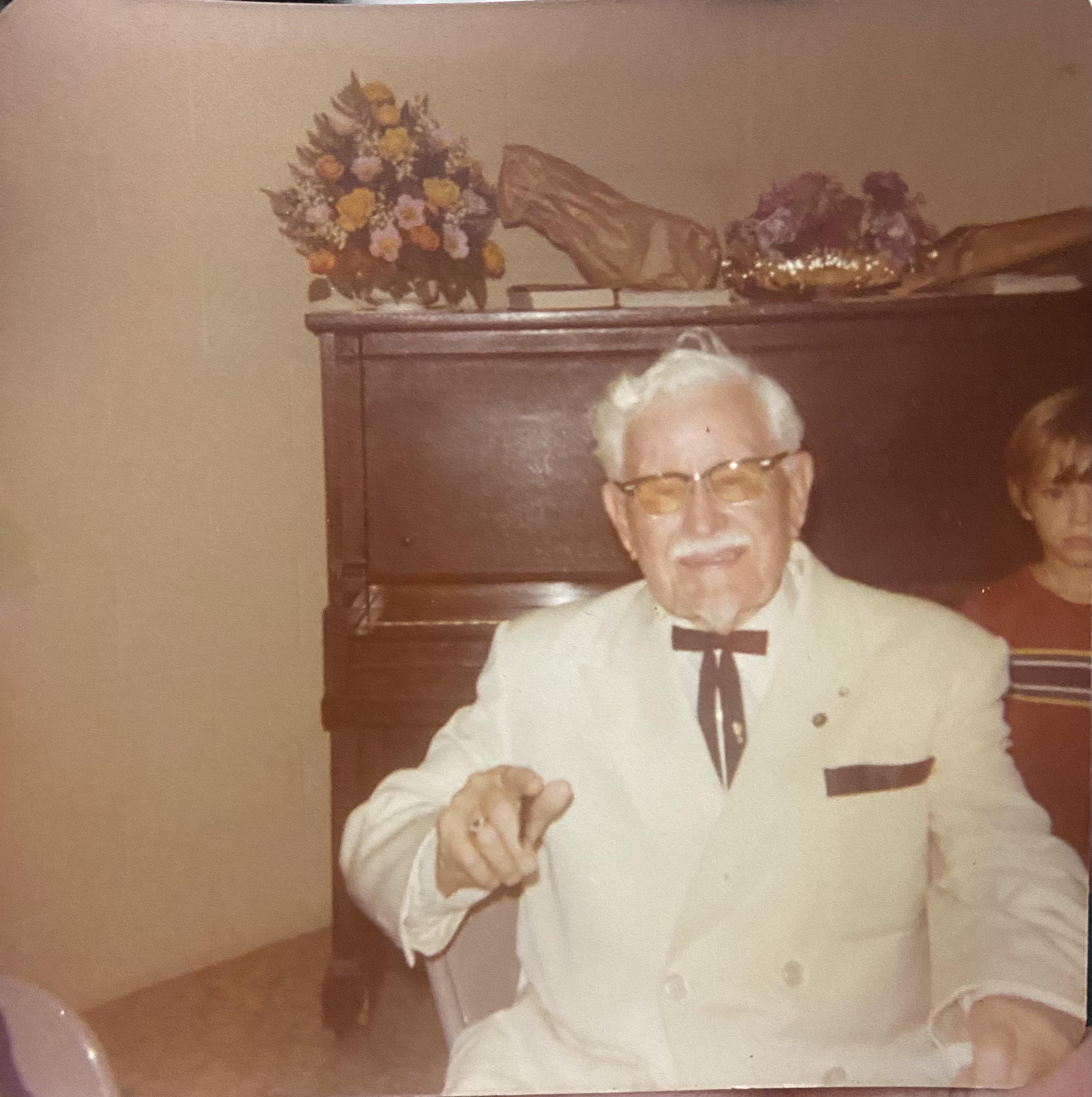 Col. Harland Sanders was lifelong best buds with my great great grandma
