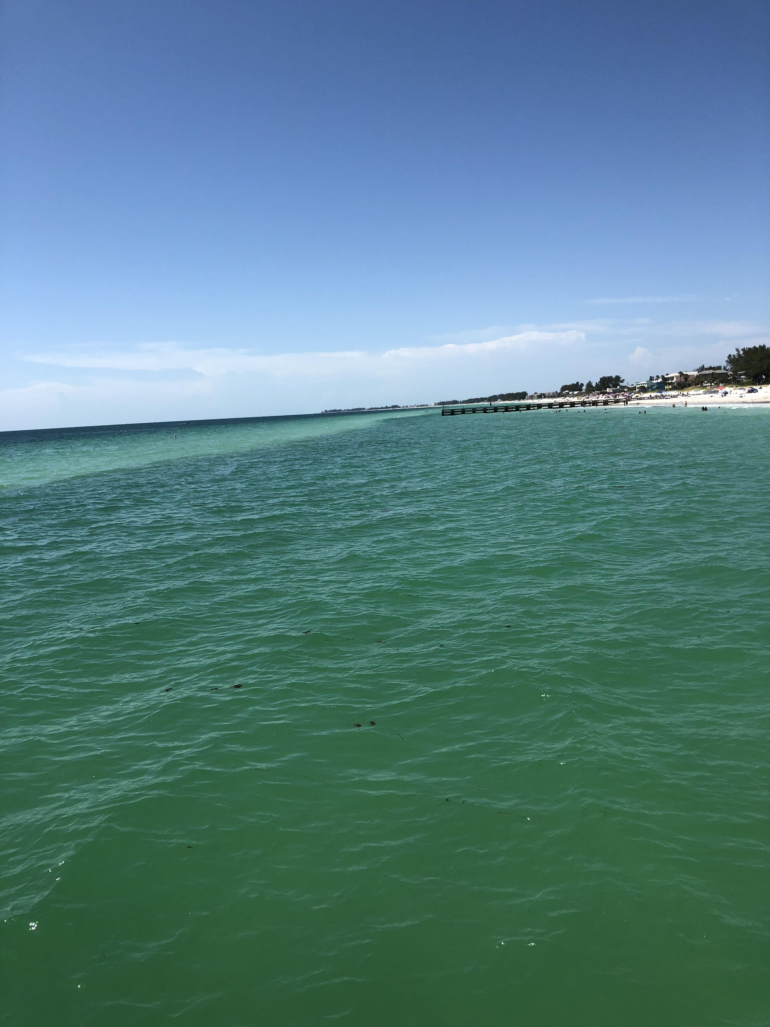 The water is beautiful today on Anna Maria Island. pics