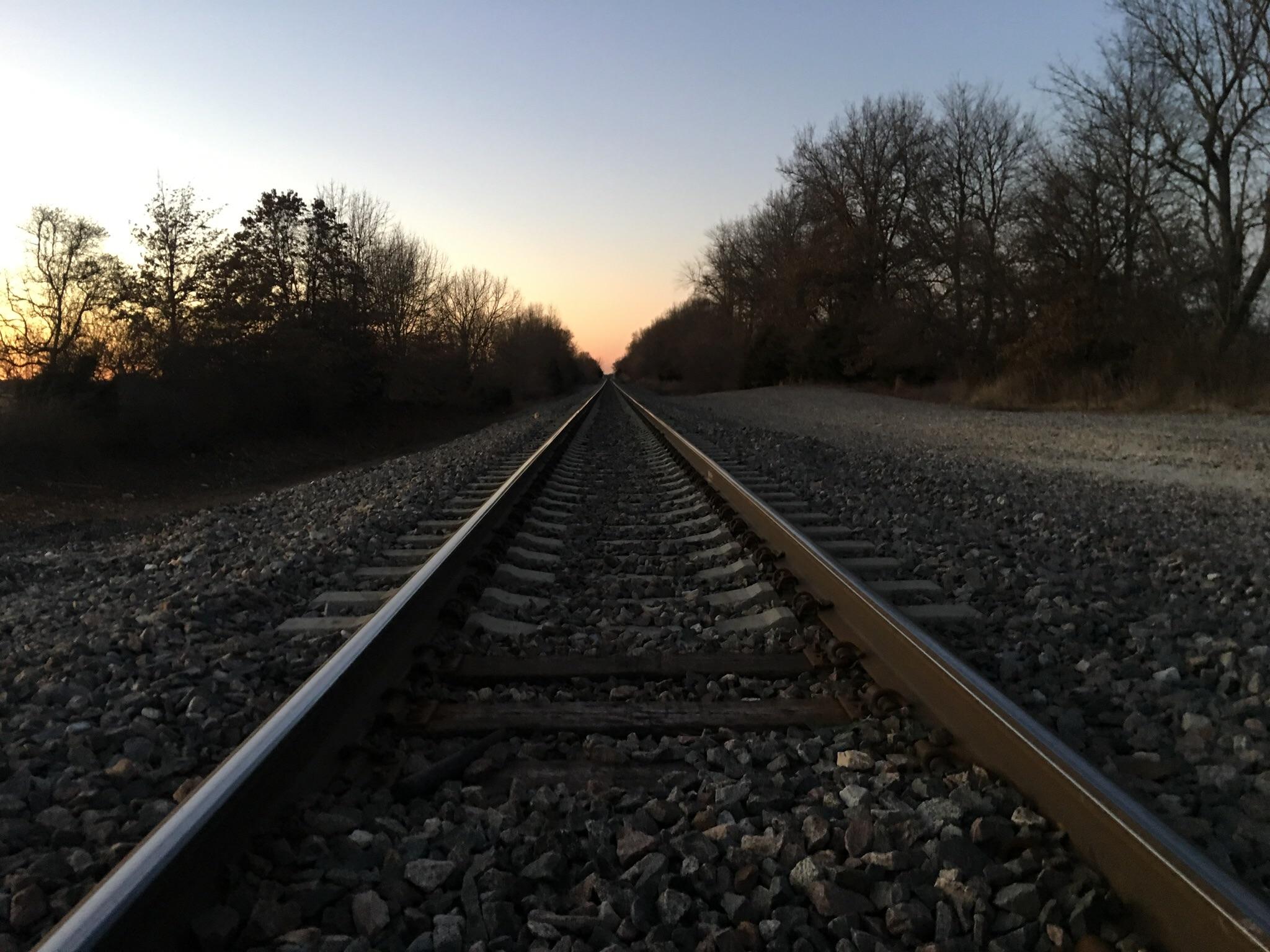 Railroad tracks near my house r/pics