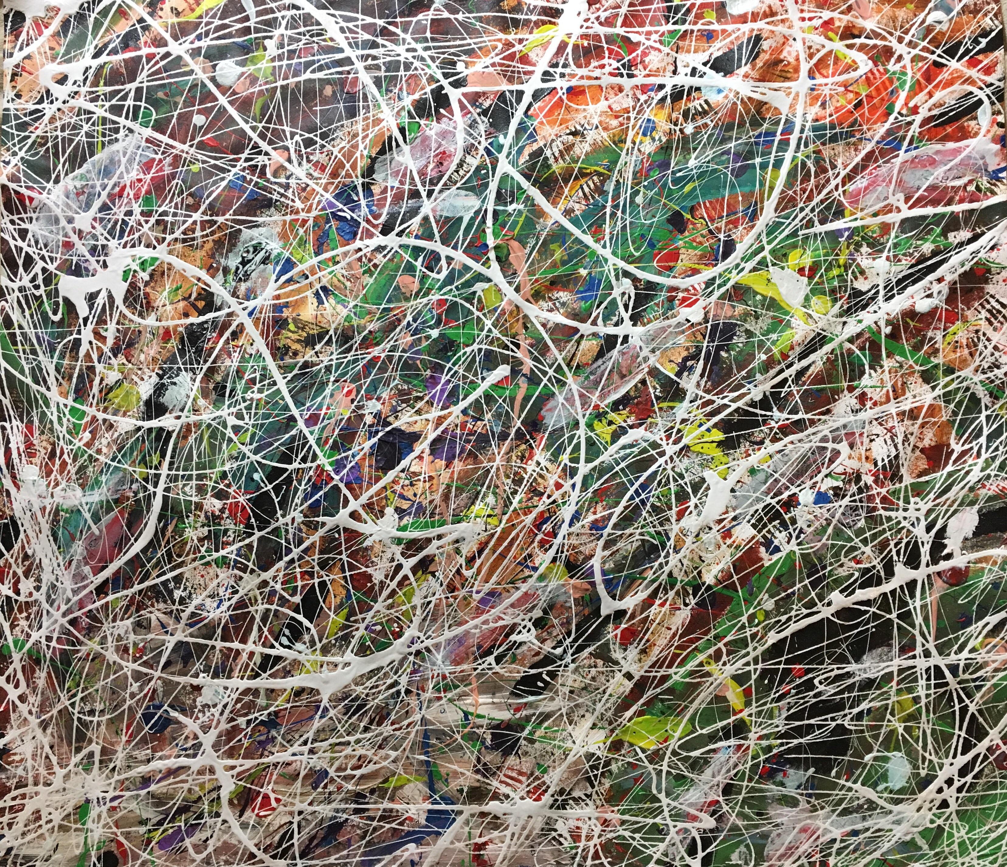 "Untitled29" 30x36, Acrylic and Latex on Canvas r/painting