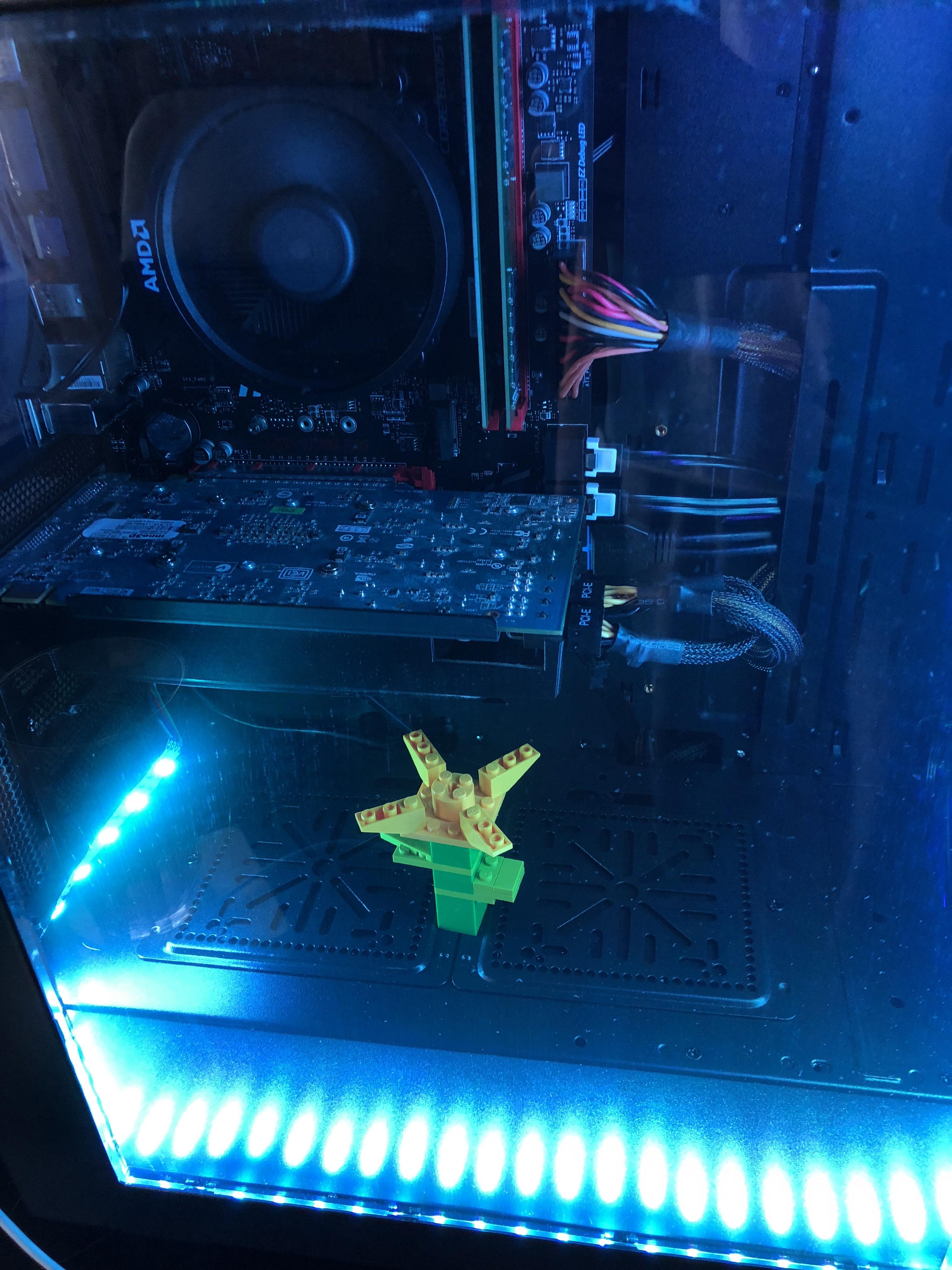 Got an RGB PC case, how should I decorate it? (ignore the GPU it's