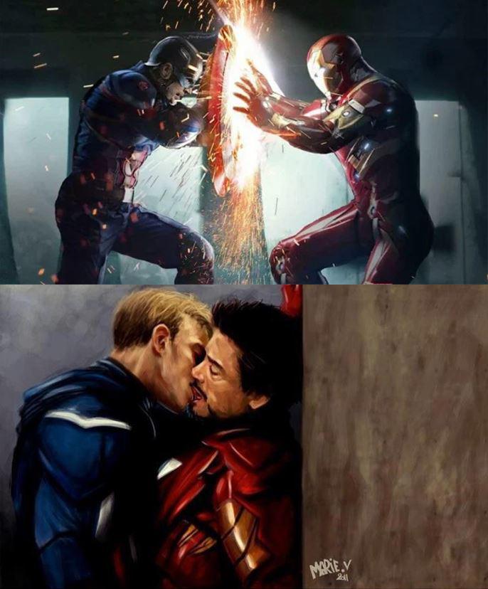 Iron Man Kiss