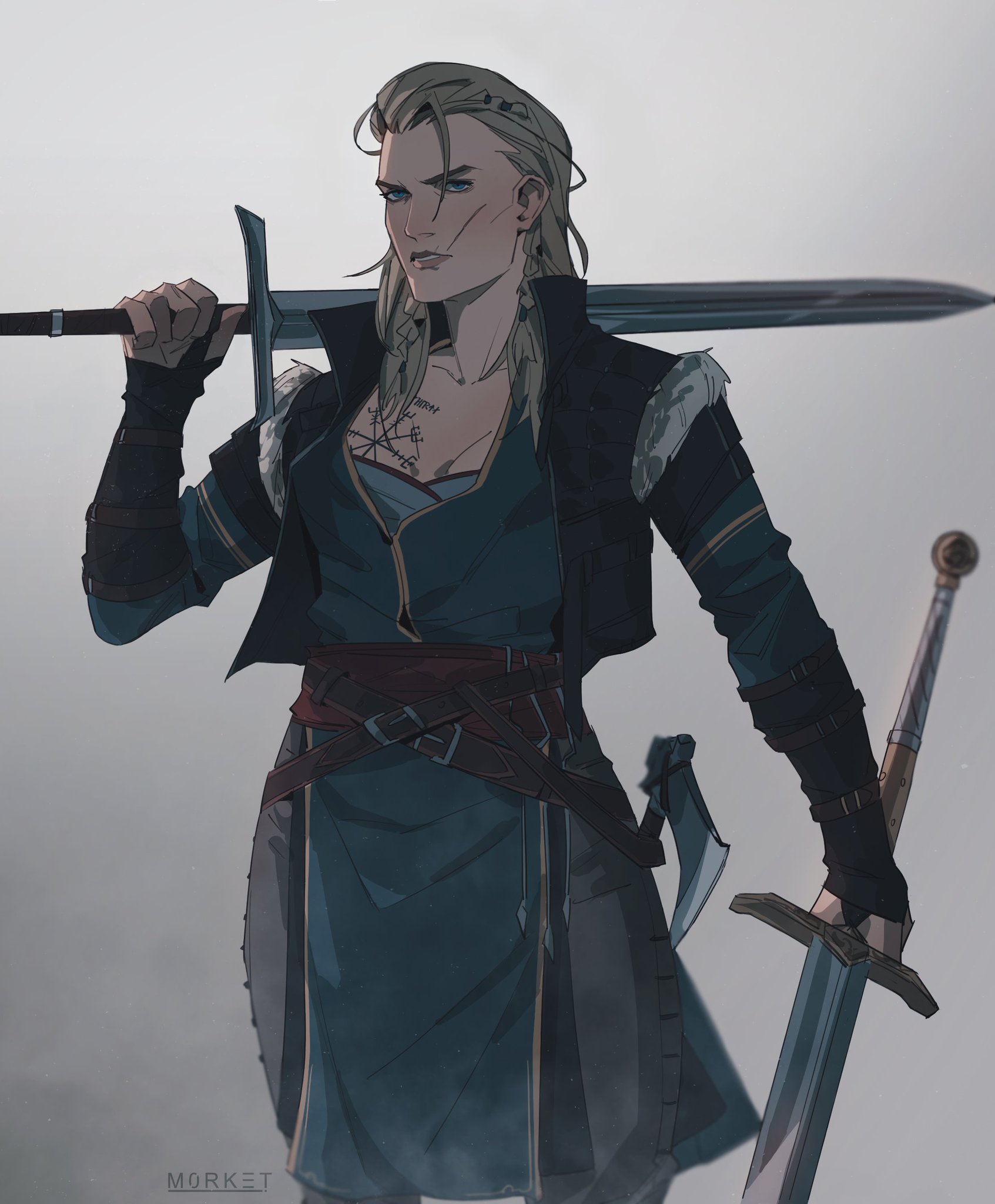 Female Eivor⚔️ [Artwork by m0rket] r/AssassinsCreedValhala