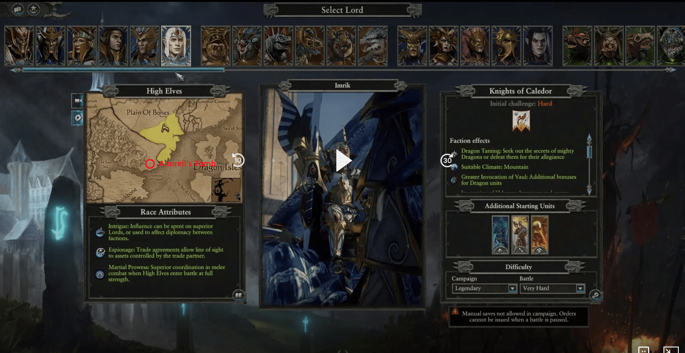 Why Imrik start in Fortress of Vorag? Why not add Imrik to Anurell's