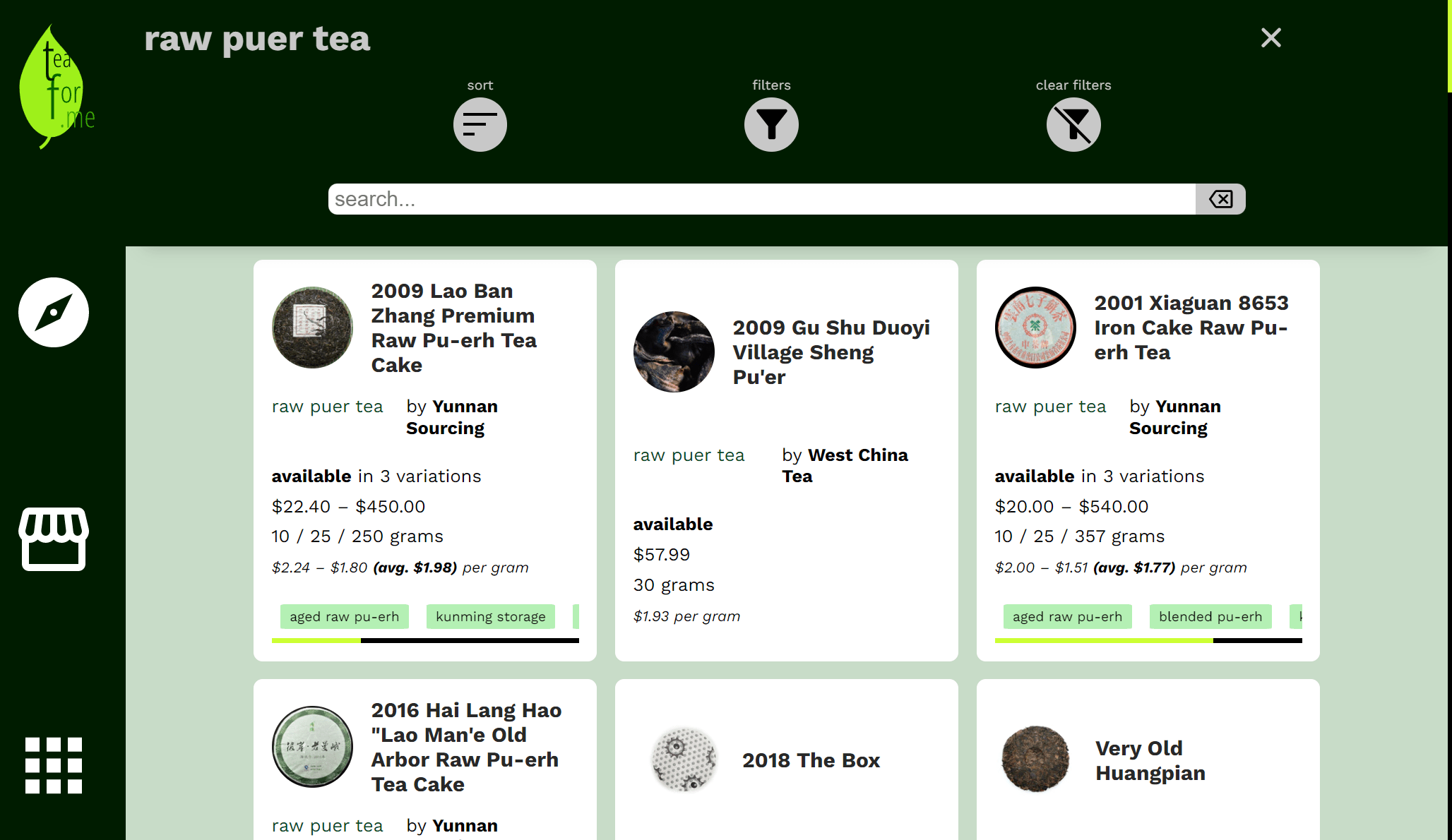 Introducing teafor.me, a site to help you browse, explore, and compare