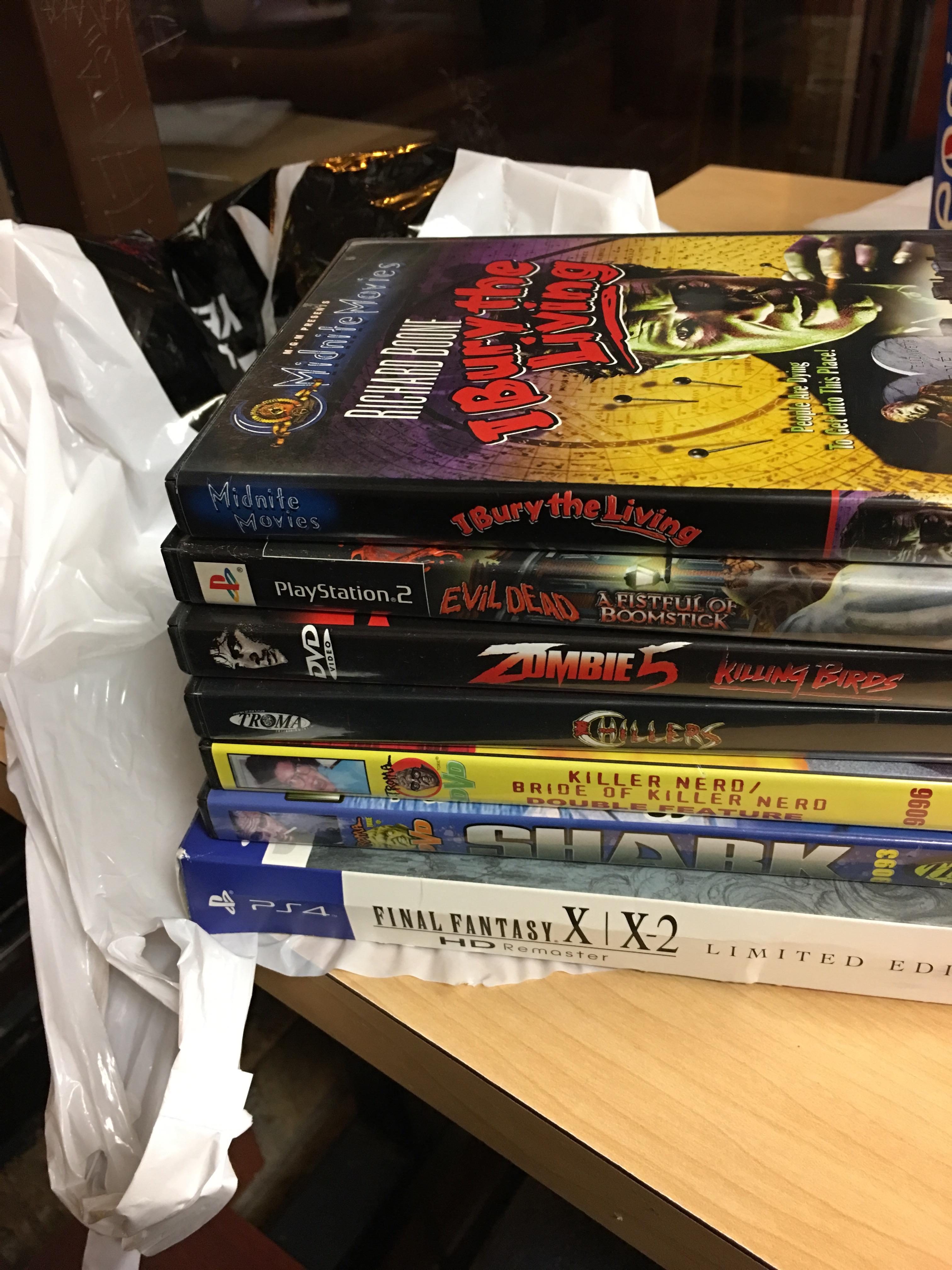 Visiting a friend in Chicago. Picked all this up for 50 at a used game