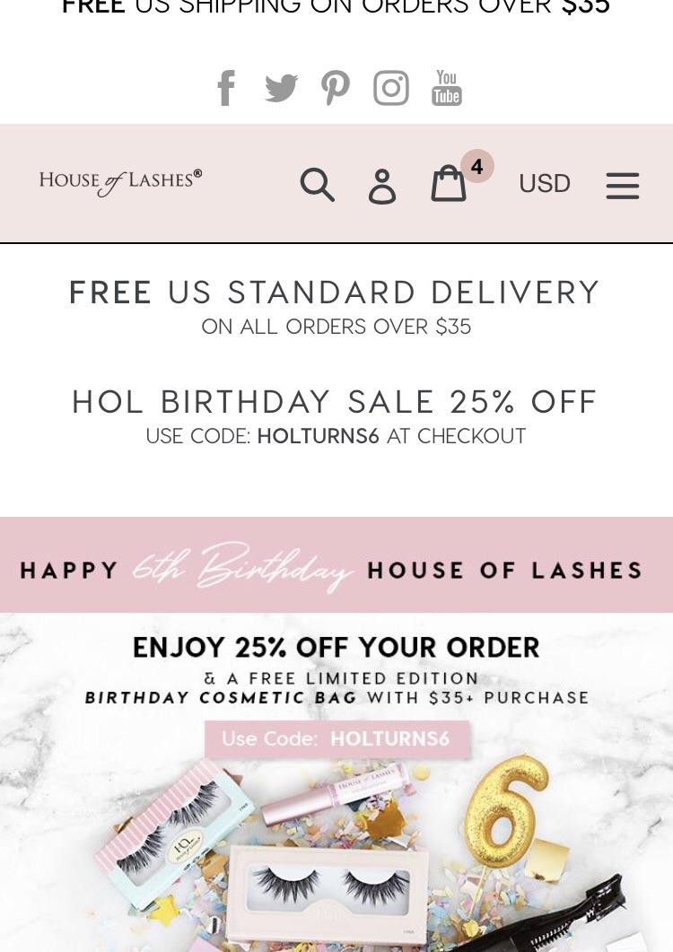 House of Lashes is having a 25 off sale r/MUAontheCheap