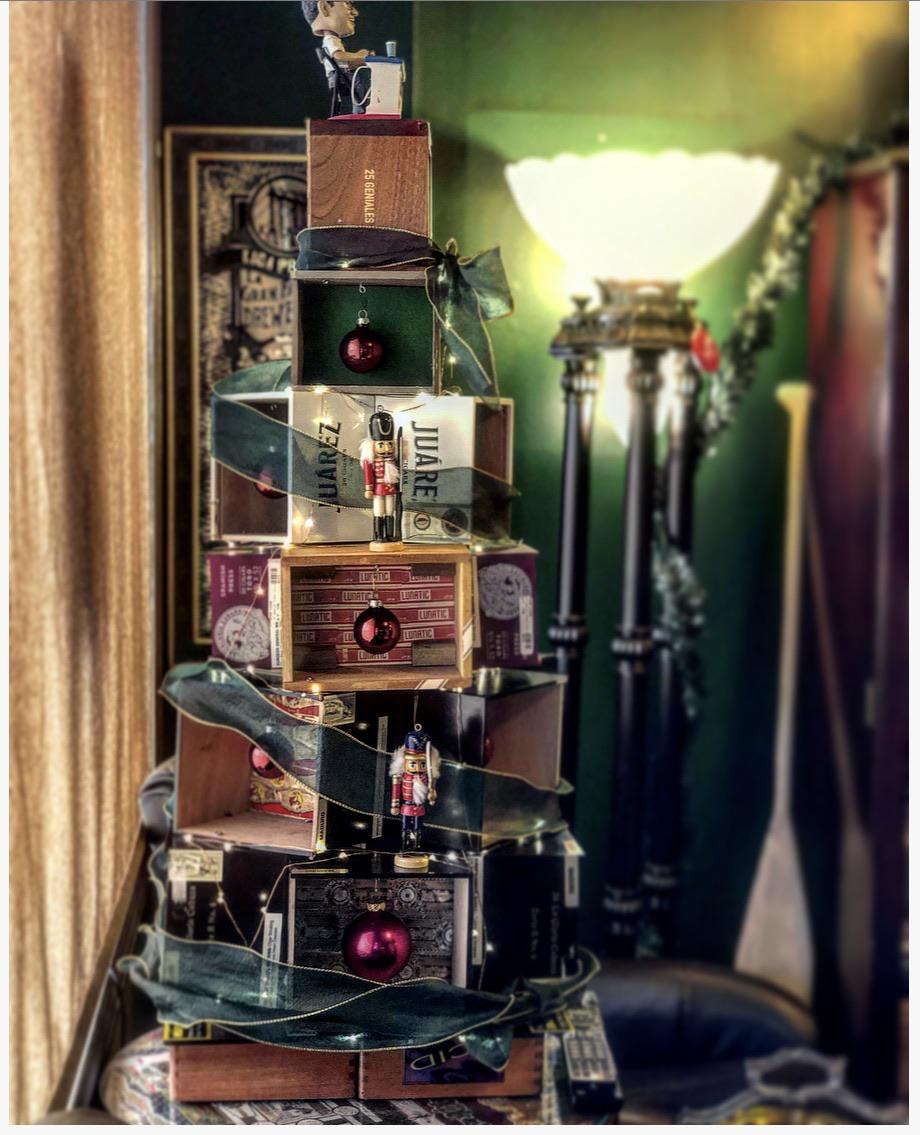 Cigar Christmas Gifts Handmade Cigar Box Christmas Tree cigars