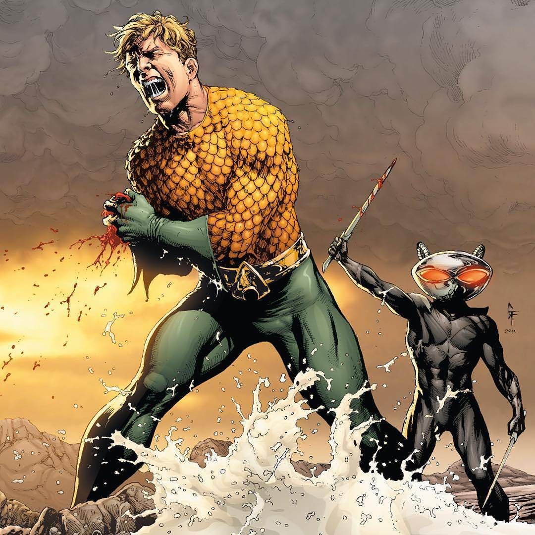 Aquaman vs. Black Manta by Gary Frank