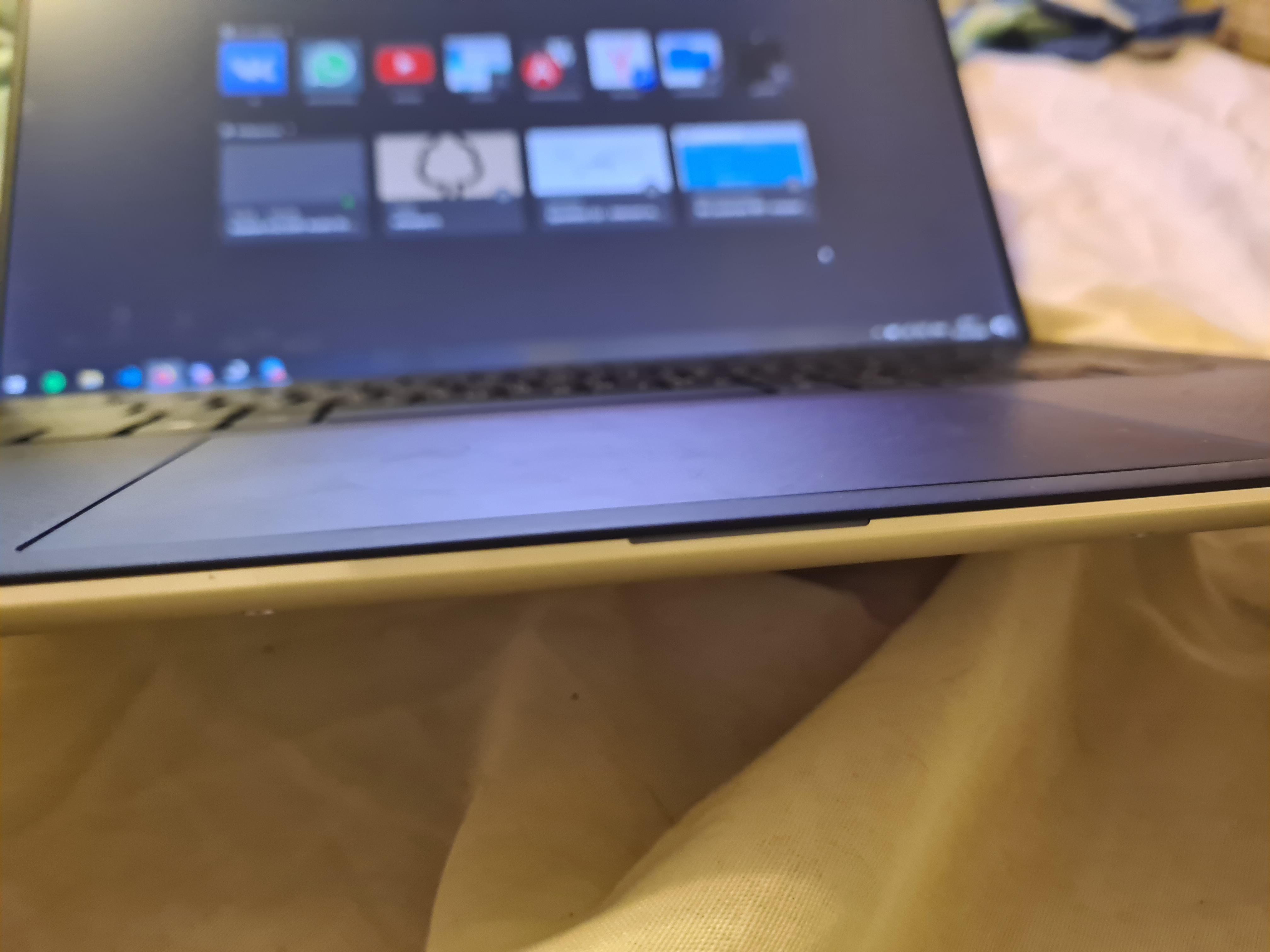 Just noticed that my trackpad on 9500 is uneven at the bottom. If I