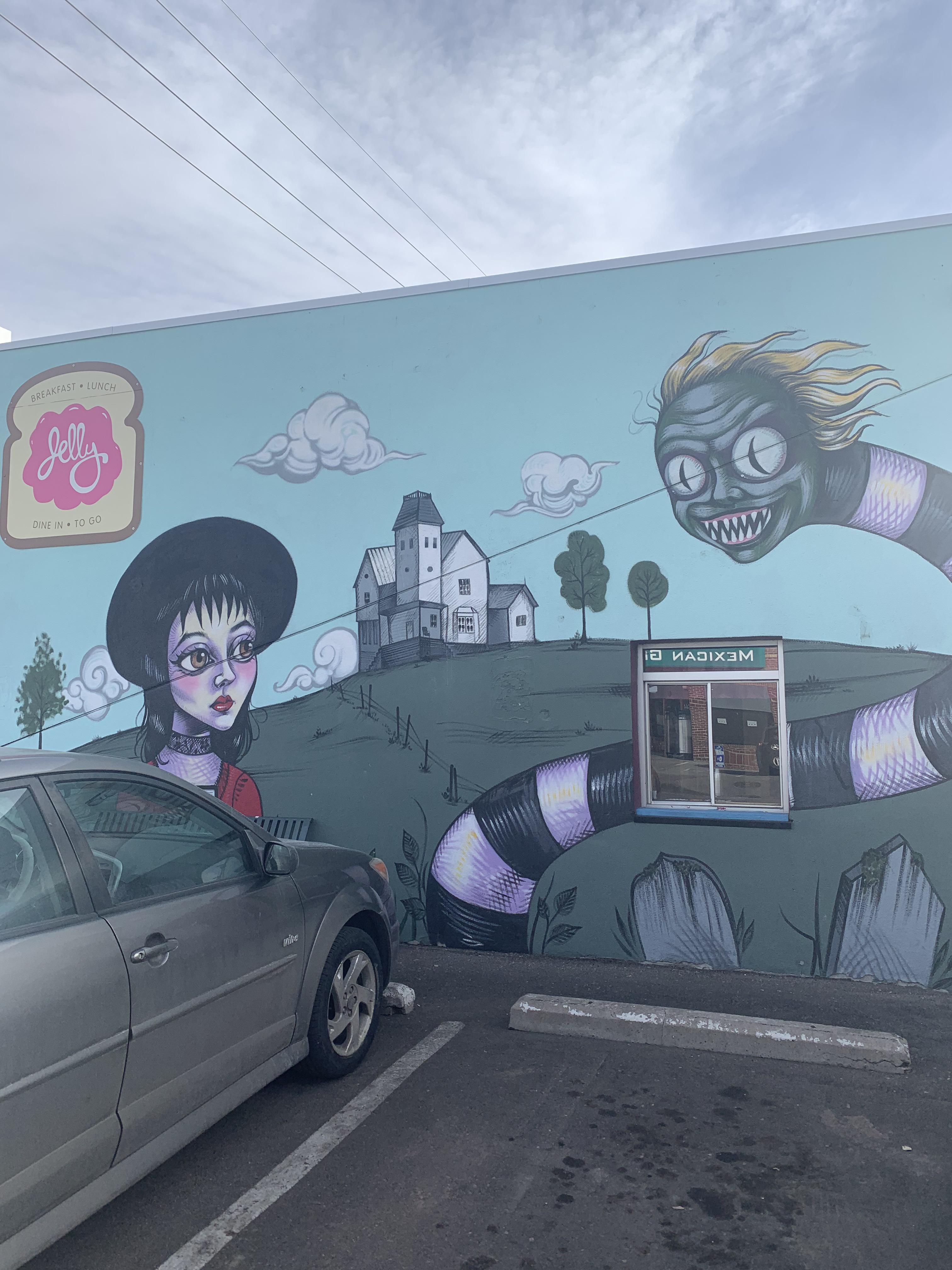 Does anyone know the meaning behind this mural? Ate here on a visit and