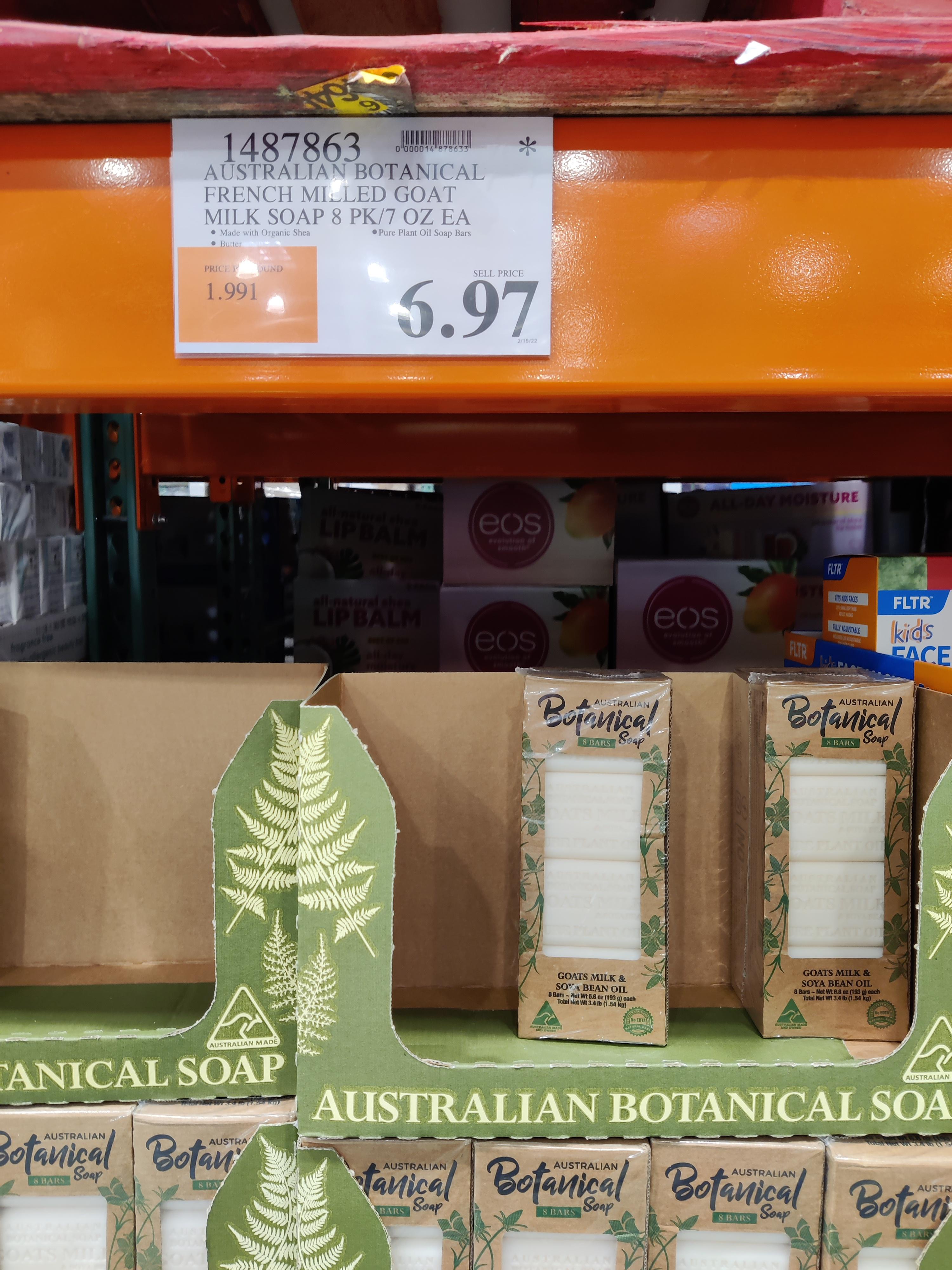 Australian Botanicals Goats Milk & Soya Bean Oil Soap 6.97 (13¢/Oz) Avon Costco Costco