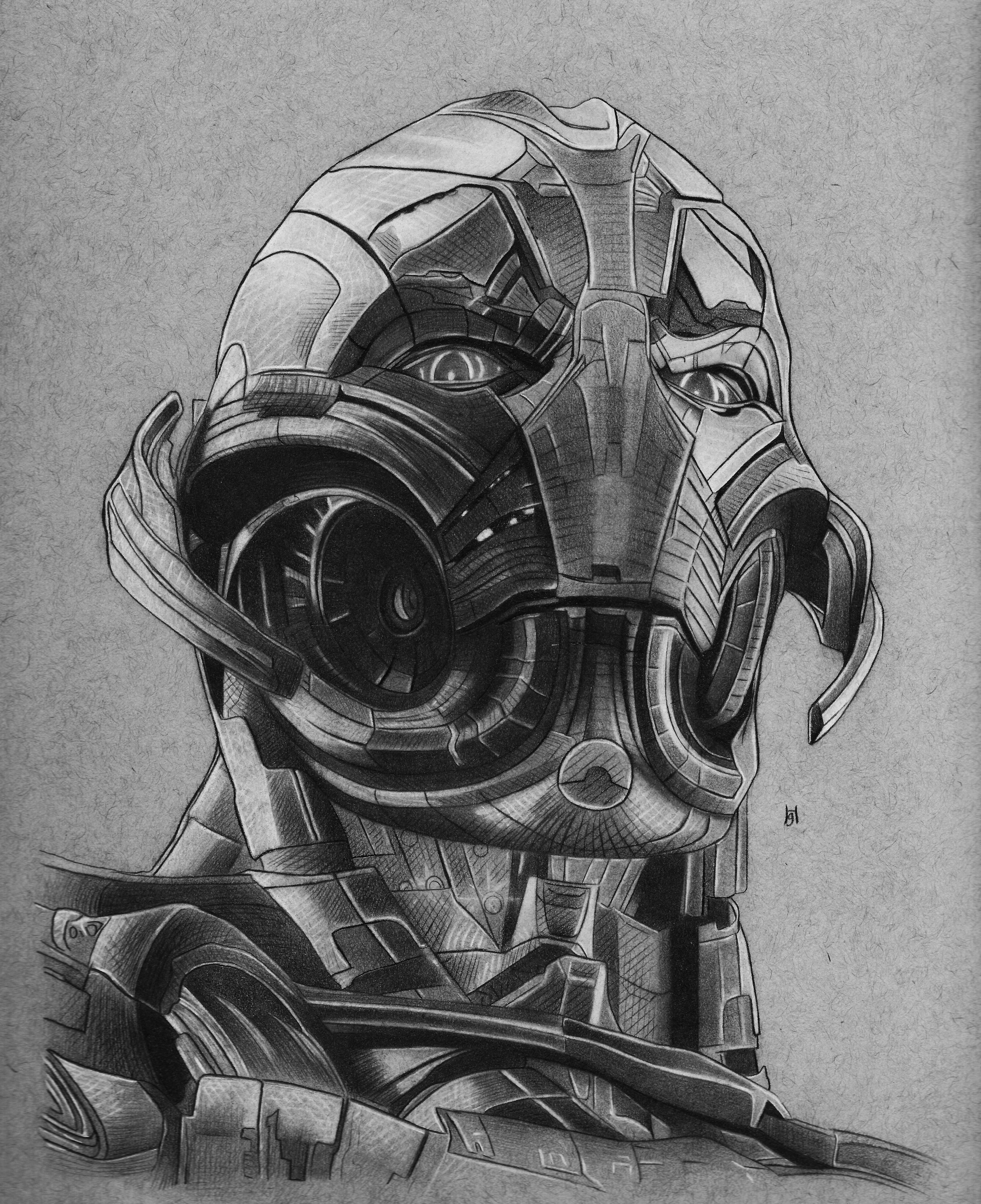 Ultron drawing that i just finished marvelstudios