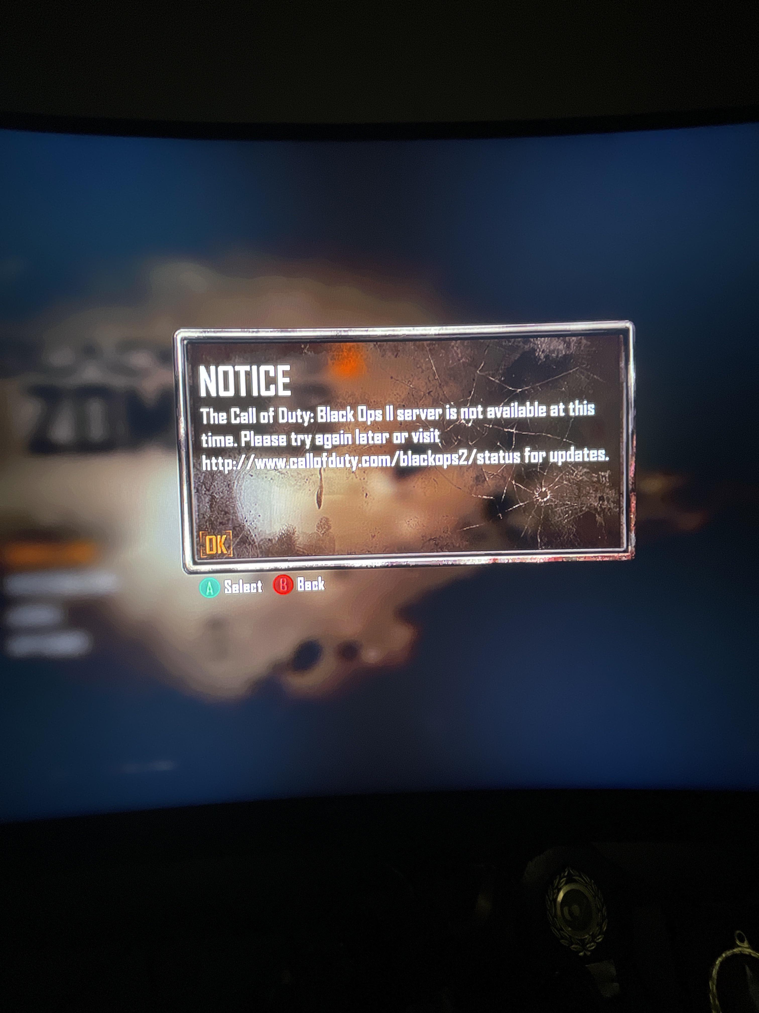 Black ops 2 servers have they shut down? r/CODZombies