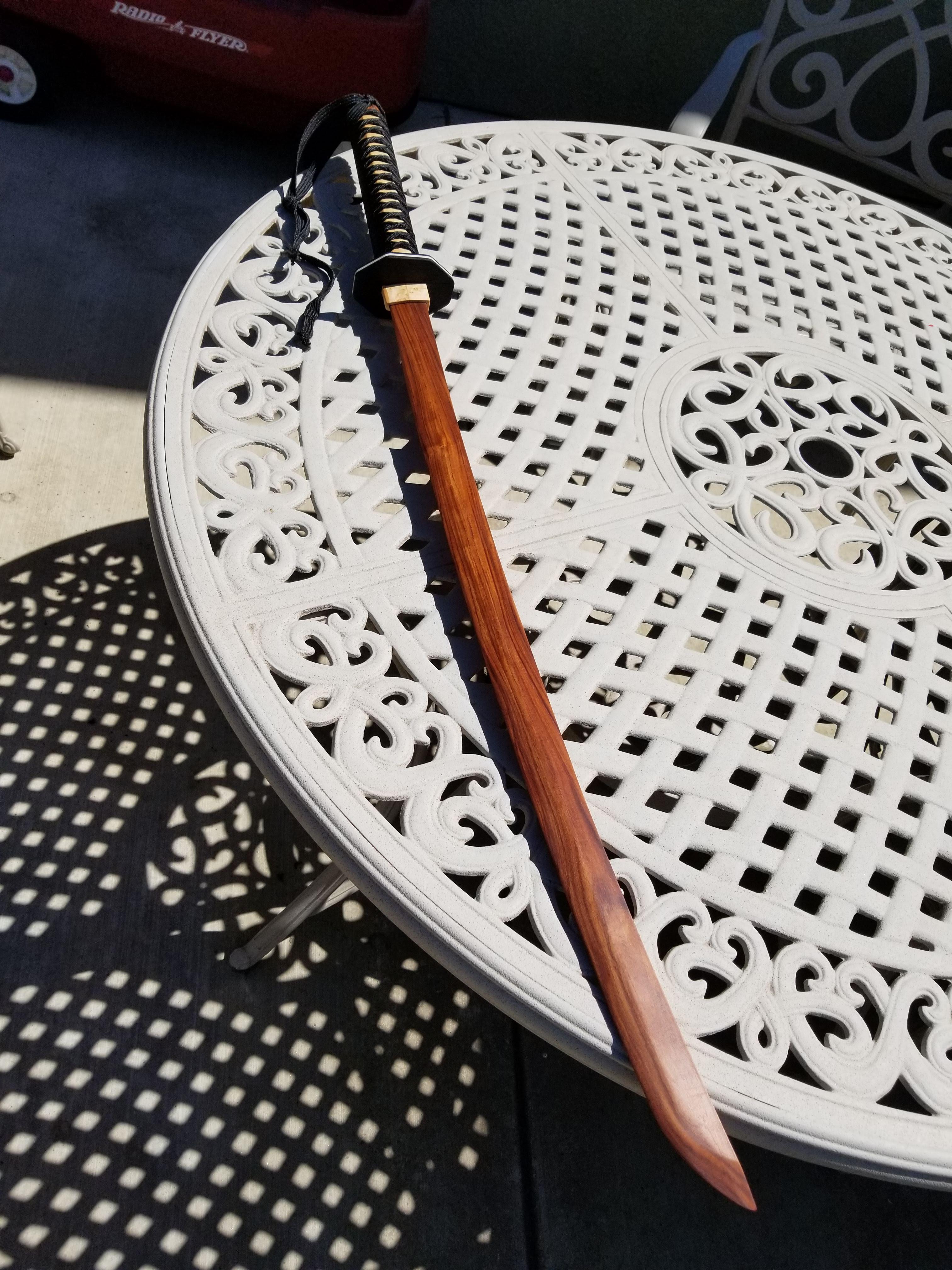 Made a Bokken / wooden katana r/woodworking