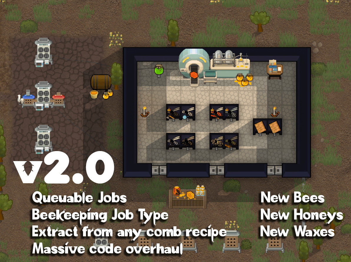 Updated the RimBees mod, because bees are awesome! RimWorld