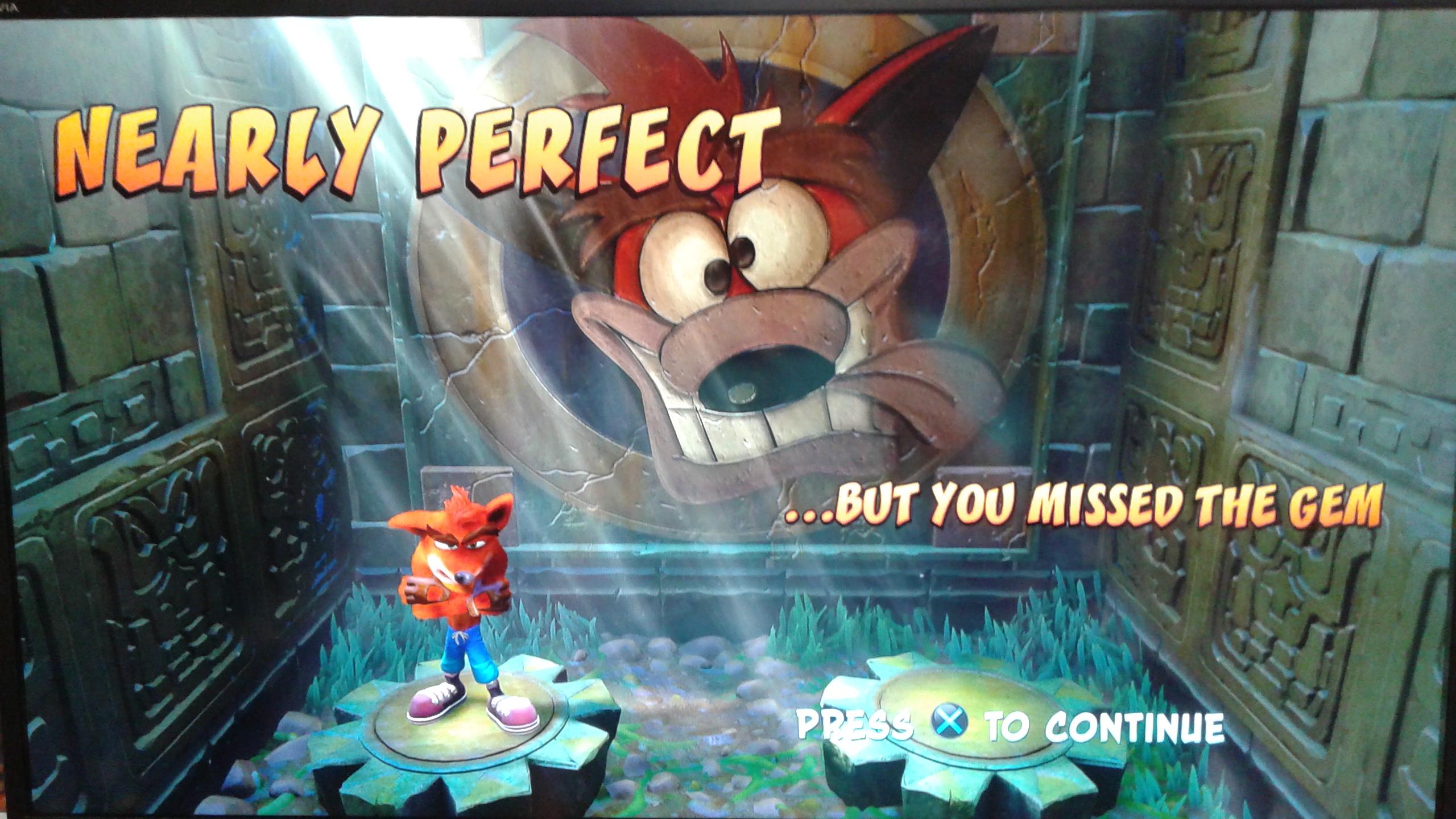 What happens if you break all the crates but to collect the gem