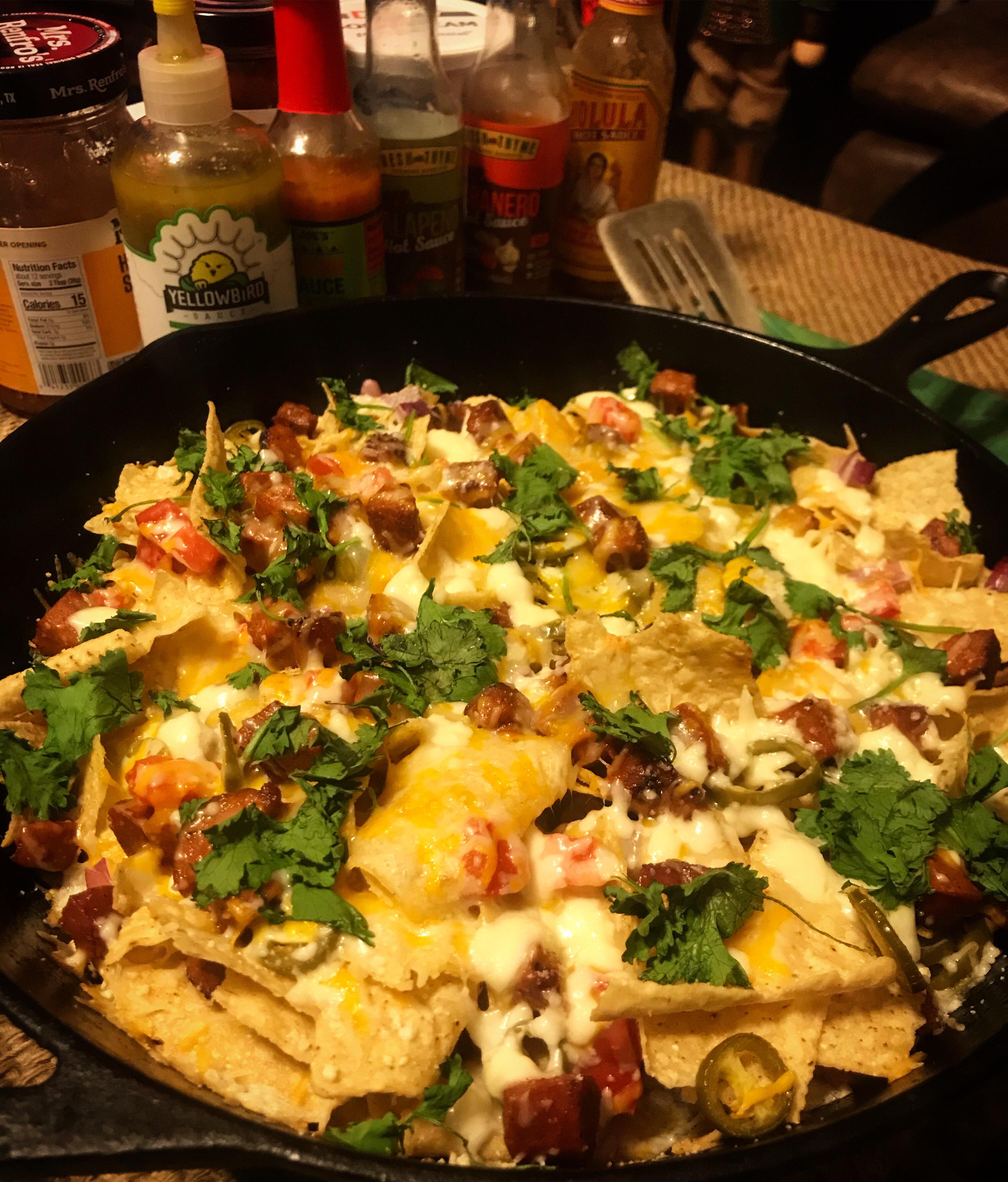 Cast iron nachos r/tonightsdinner