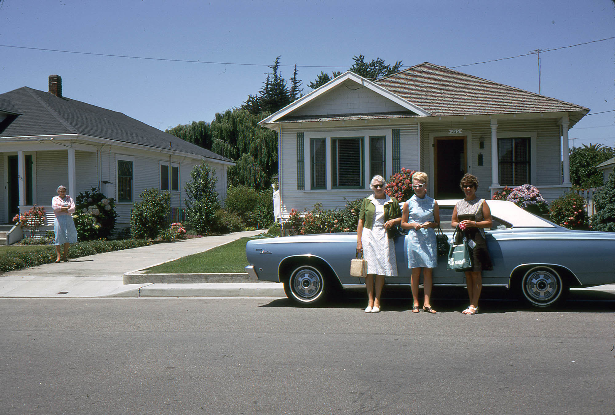 Santa Cruz, California, 1969. The car is a 1968 Plymouth Satellite