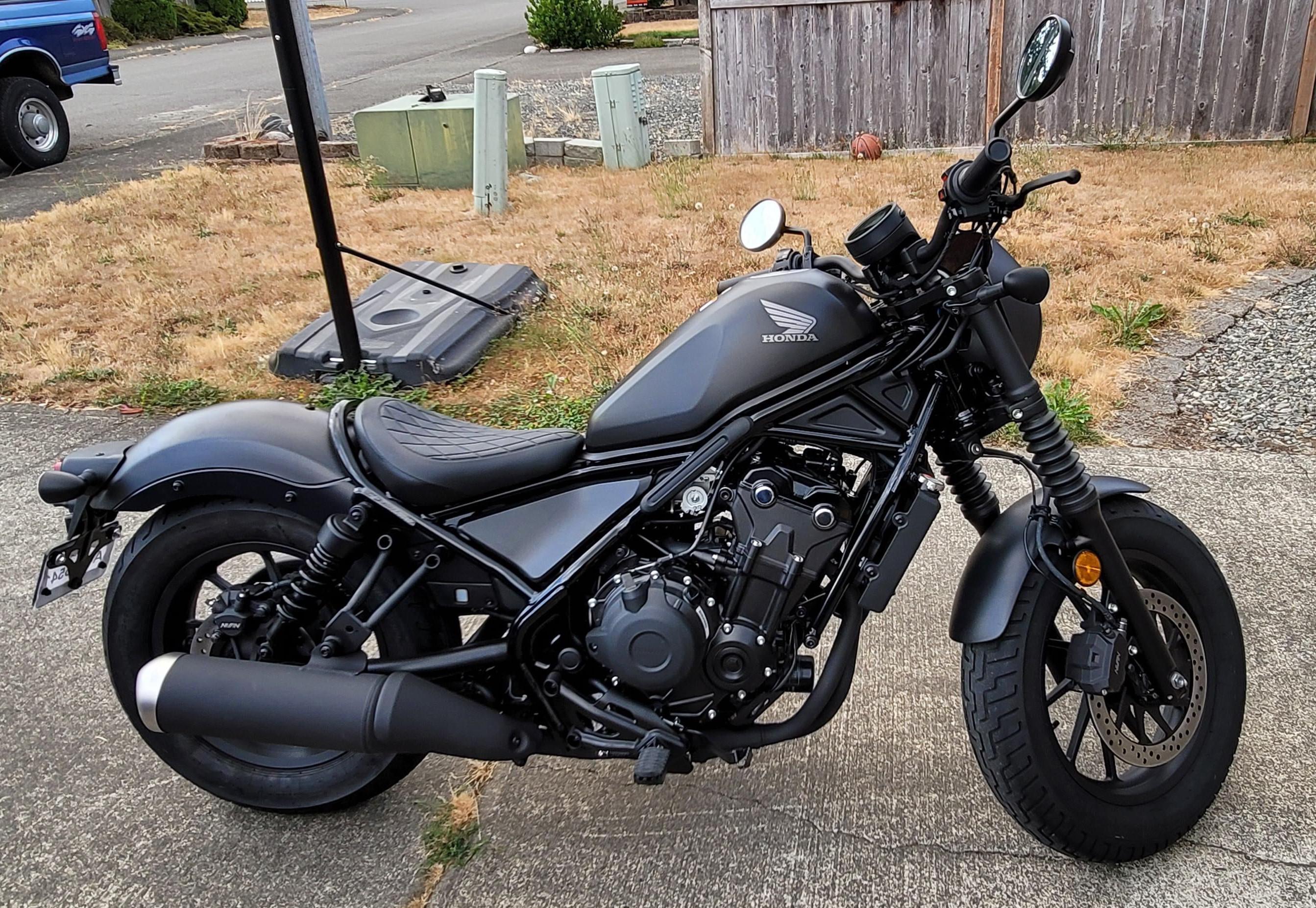 Rebel 1100 3 inch risers and shorty gp hondarebel