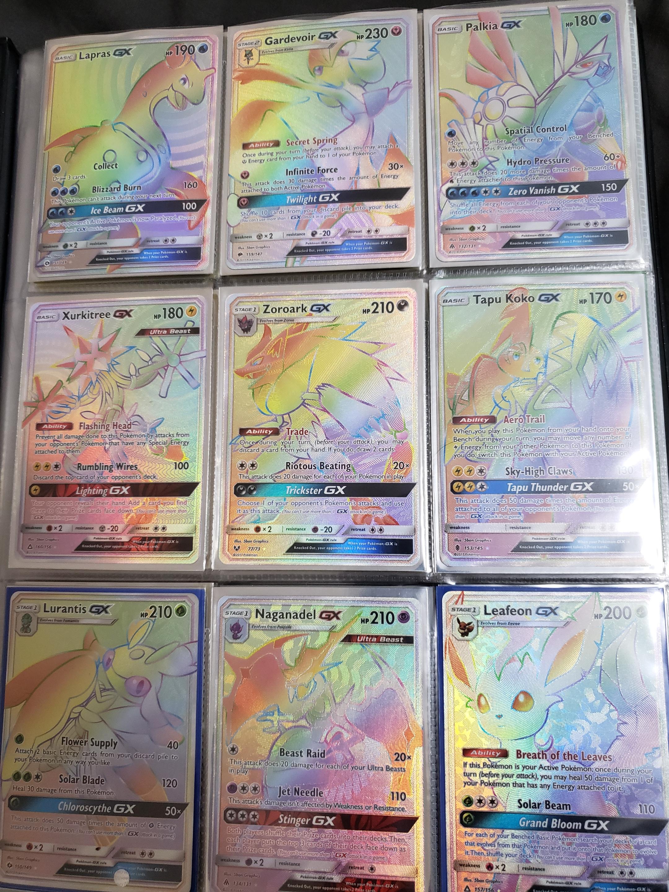 I present to you my first full Rainbow Rare page 😁 r/PokemonTCG