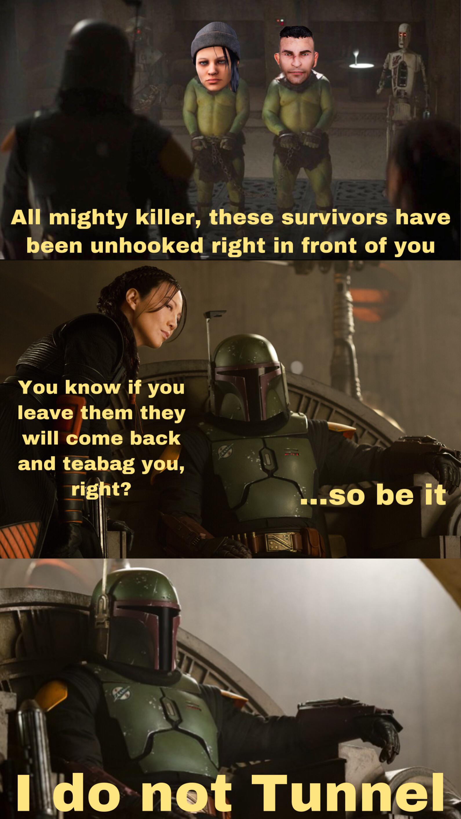 Wholesome killer Book of Boba Fett crossover meme r/deadbydaylight