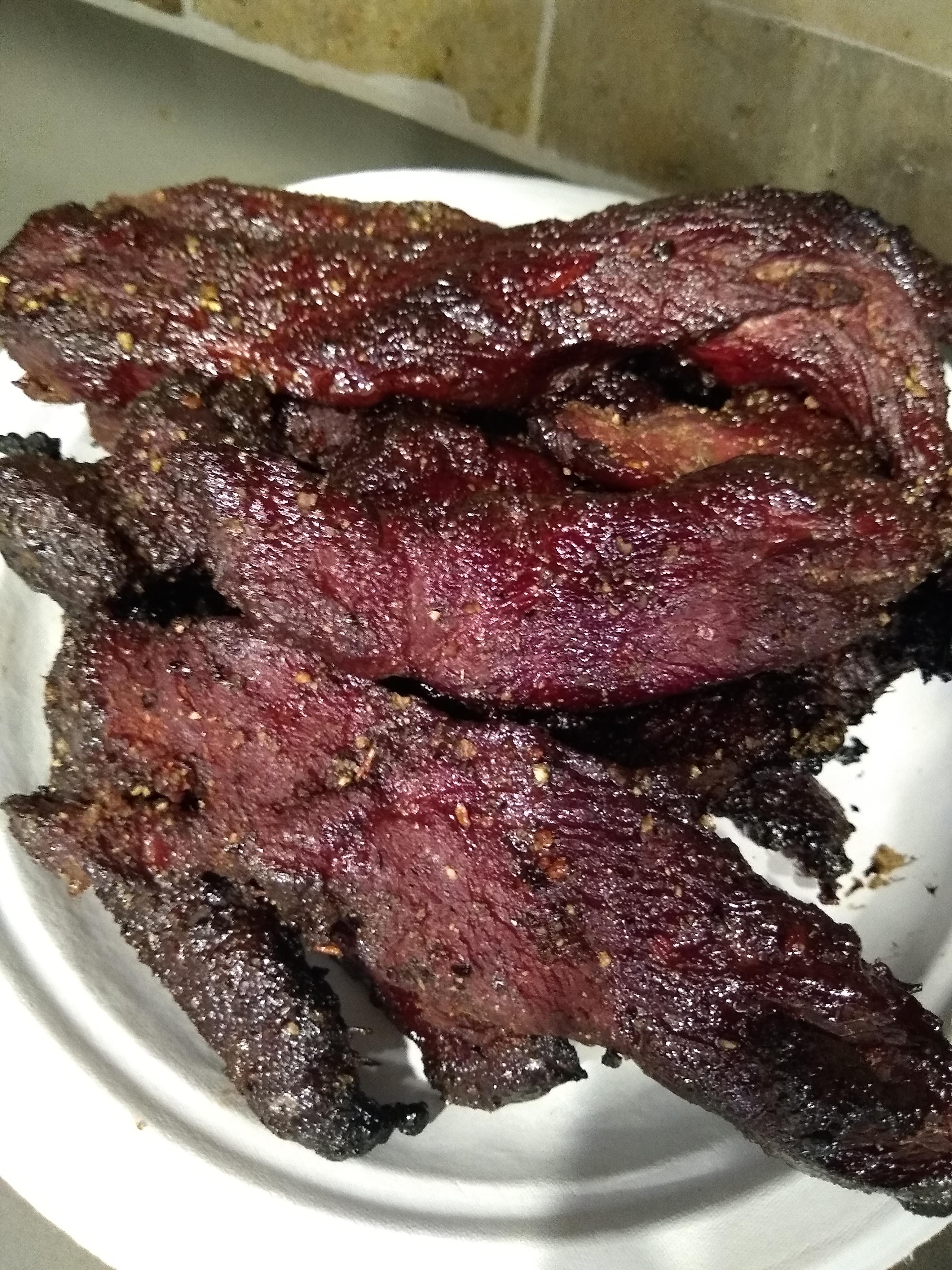 Talk to me, Goose. Apple wood smoked goose jerky with brown sugar