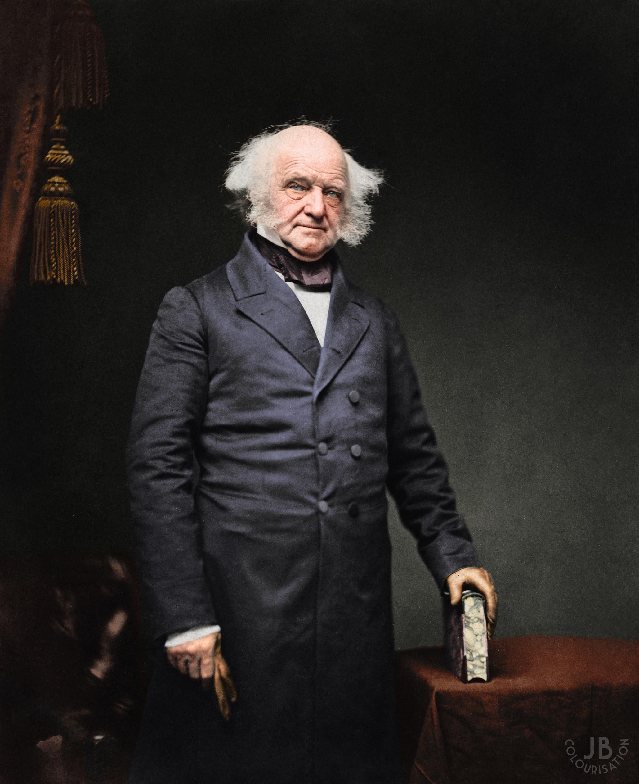 President Martin Van Buren Posing for a Portrait, C1857 [Colorized