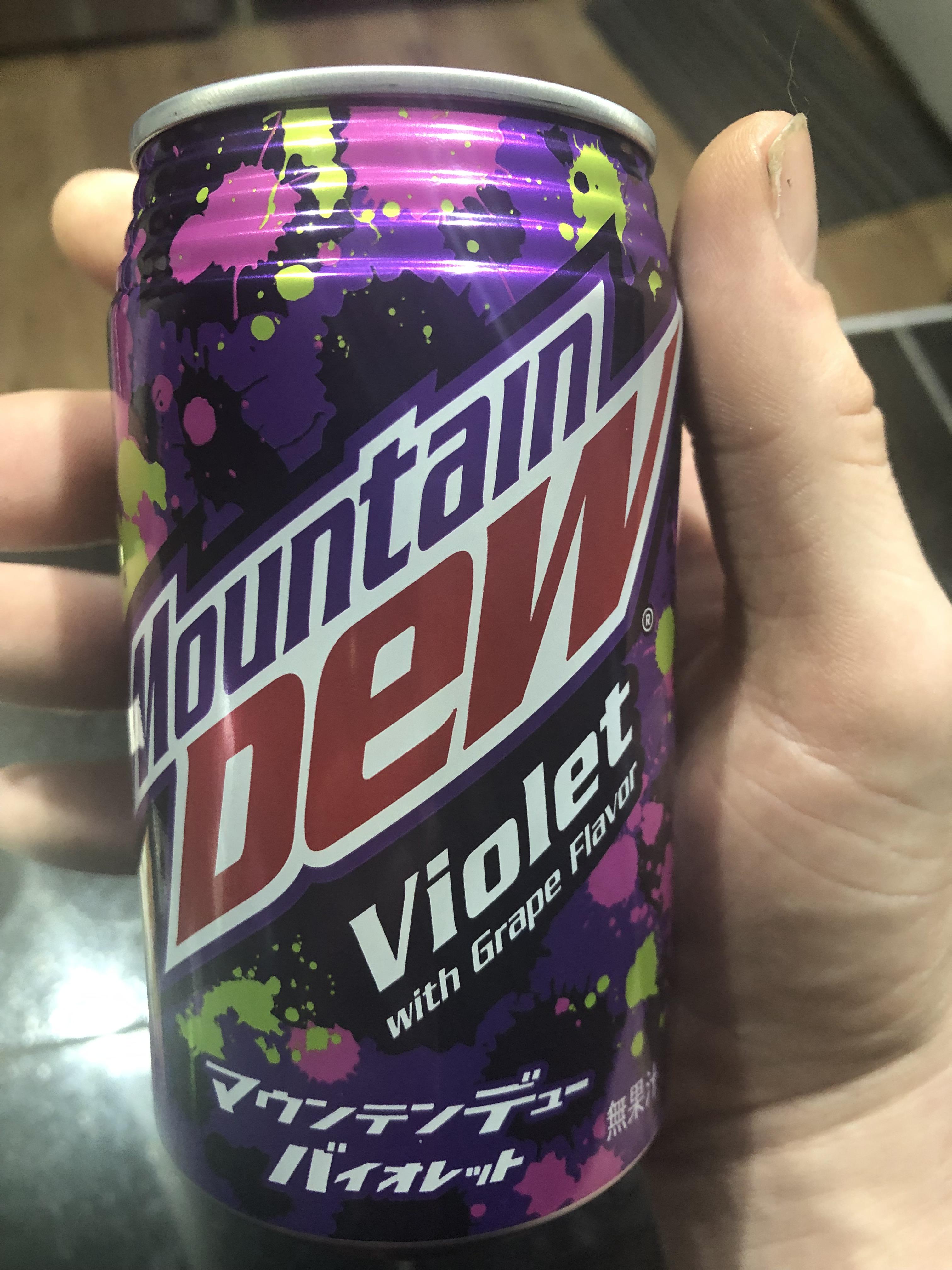 Mountain Dew Violet! My first ever Dew from Japan 🇯🇵! I will be taste