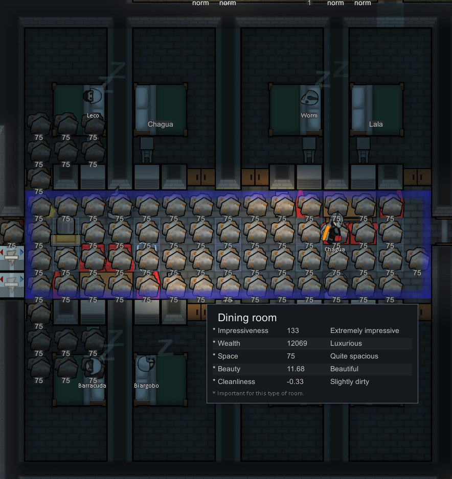 Beautiful Dining Room r/RimWorld