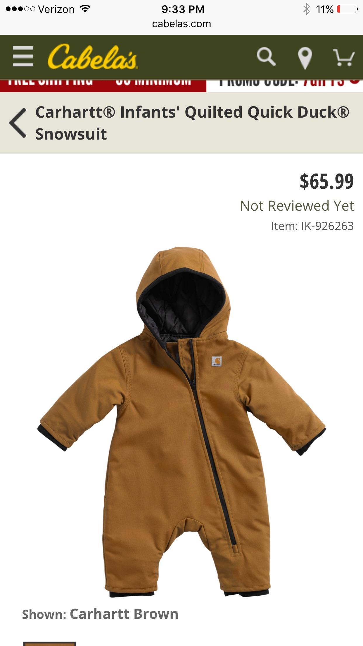 ISO this carhartt infant snowsuit in 24 months r/findfashion