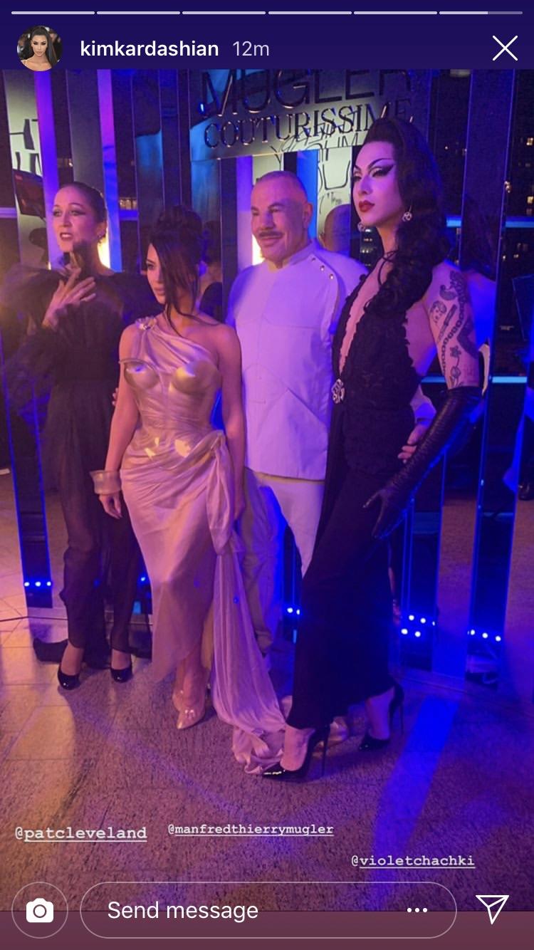 Violet Chachki on Kim Kardashian’s instagram (she even tagged violet