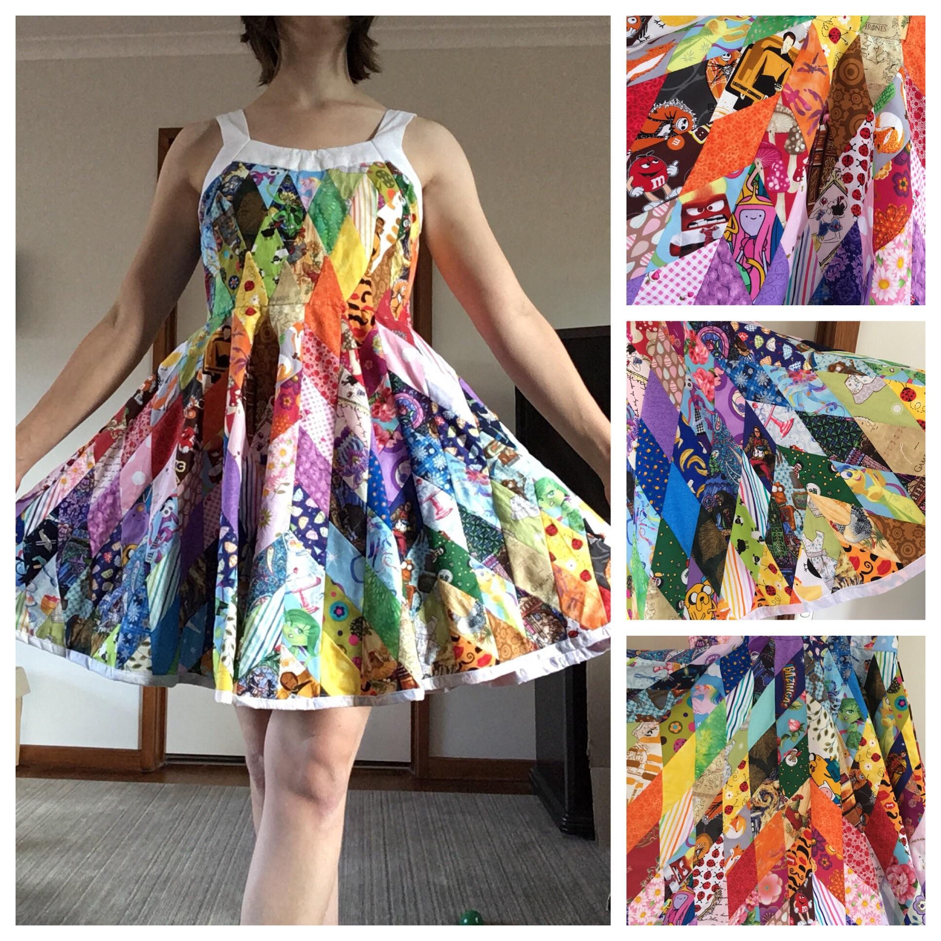 Just finished this patchwork dress after 6 months on and off! I used