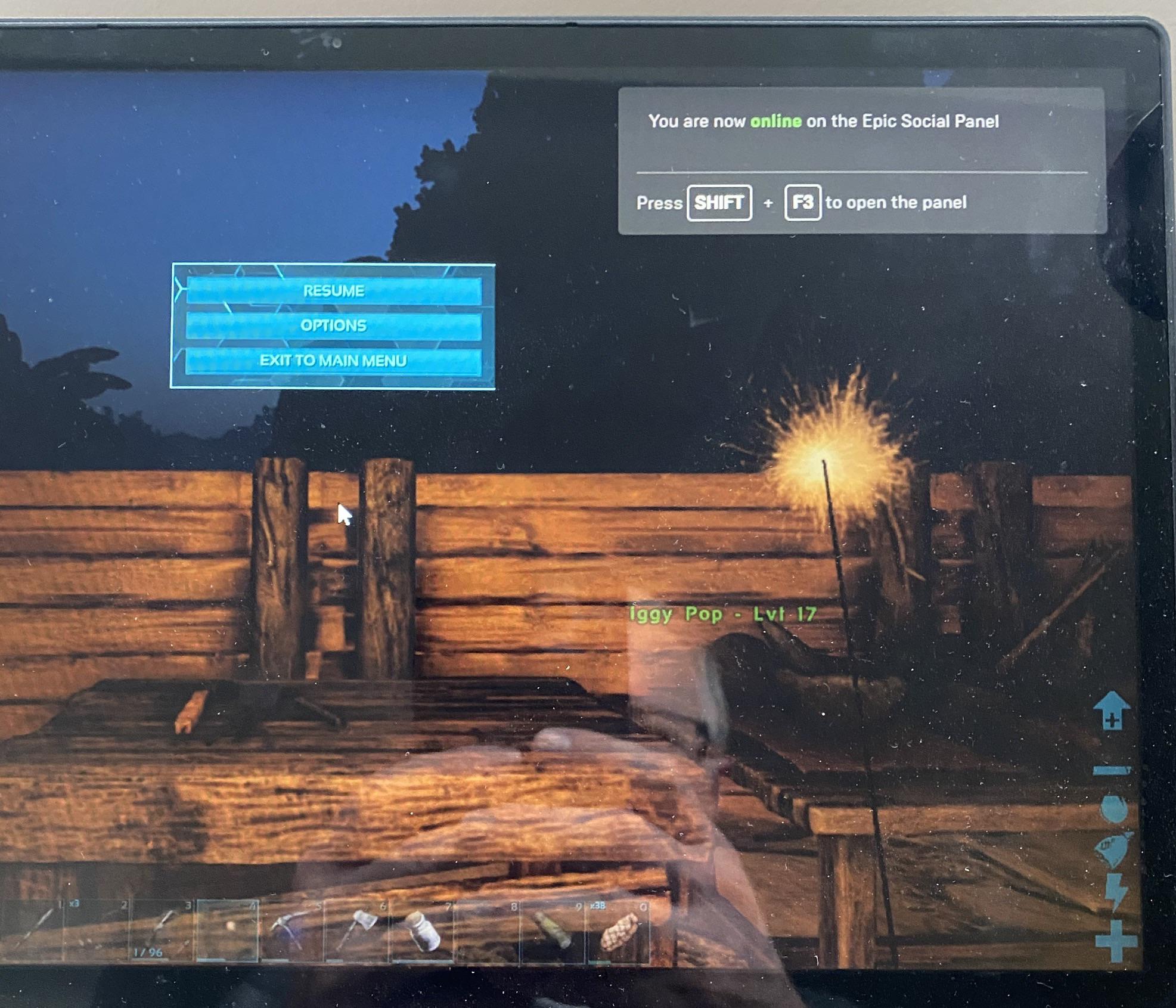 How do I remove this? The Epic Social Panel doesn’t disappear as it